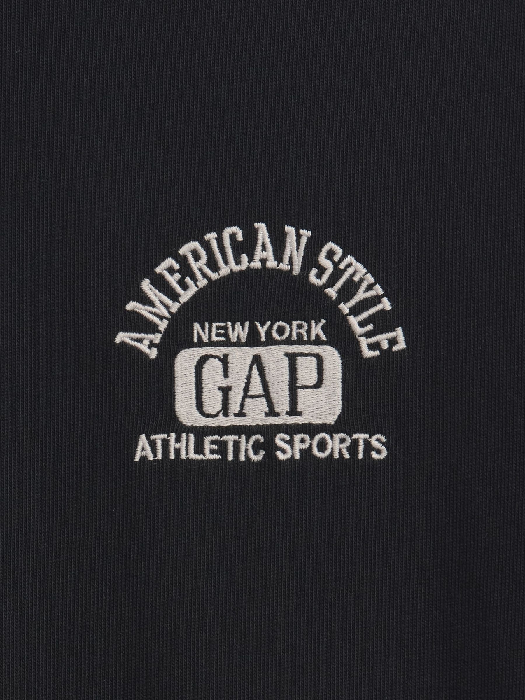Black Heavyweight Logo Relaxed Crop T-Shirt - Image 4 of 4 Black Heavyweight Logo Relaxed Crop T-Shirt - Image 4 of 4