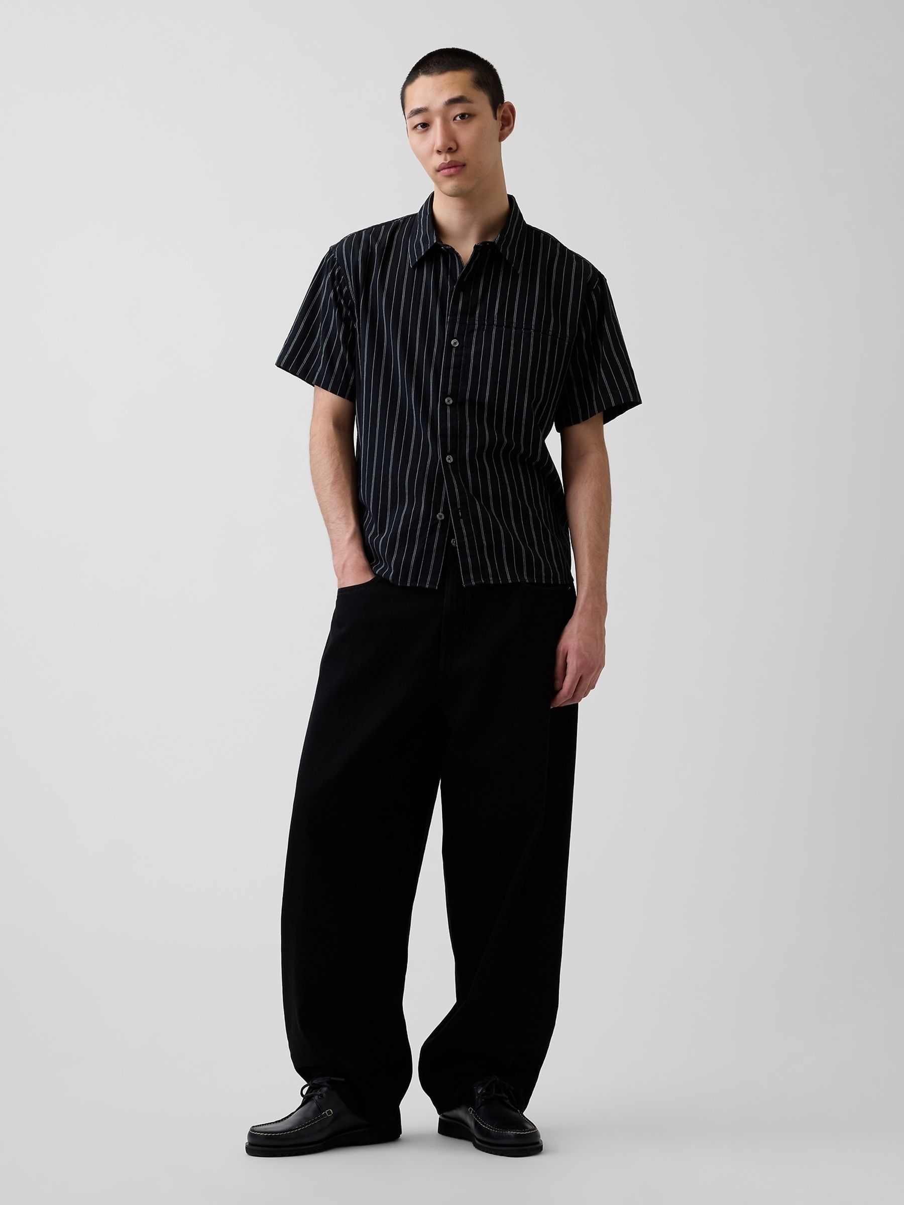 Black Seersucker Holiday Shirt - Image 3 of 4