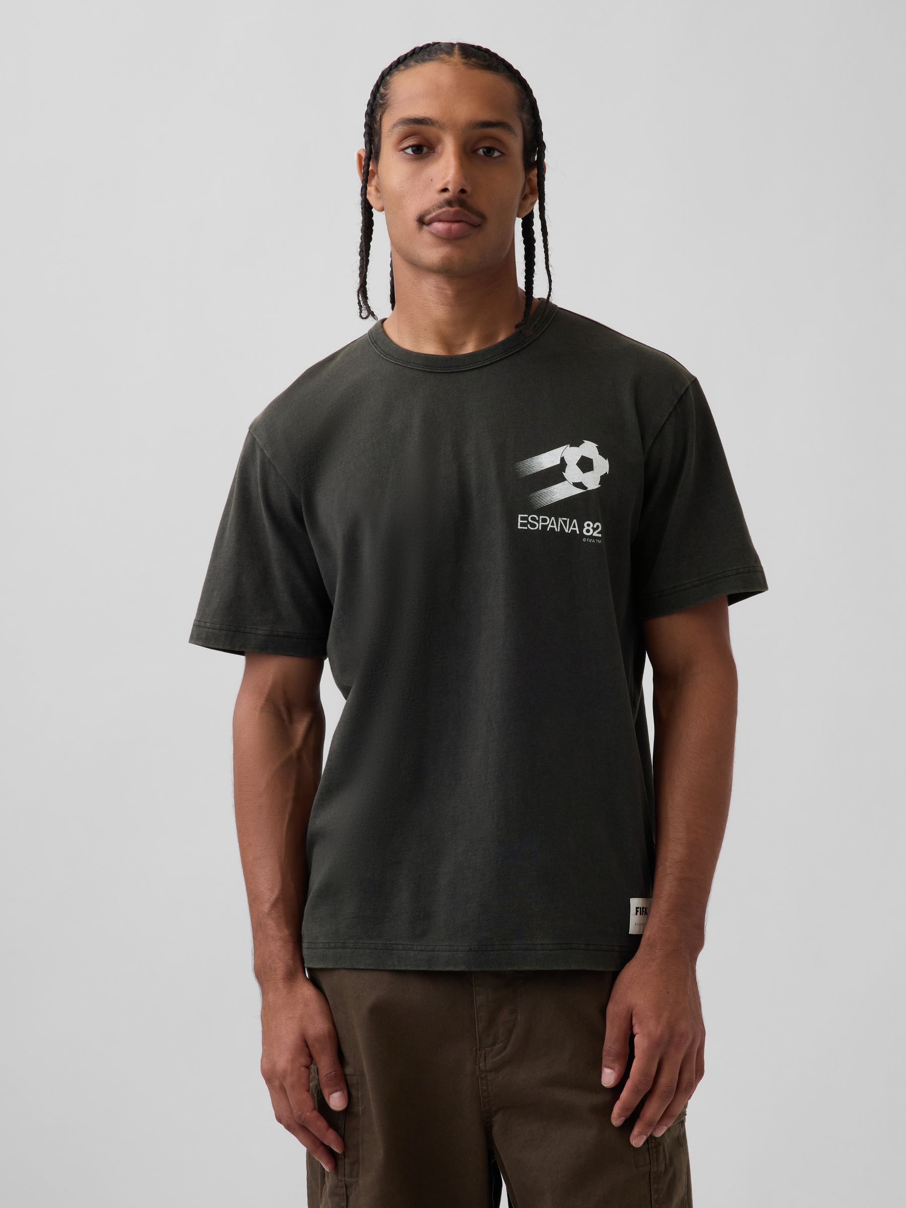 Black Spain FIFA WORLD CUP™ Relaxed Graphic Short Sleeve T-Shirt - Image 1 of 5
