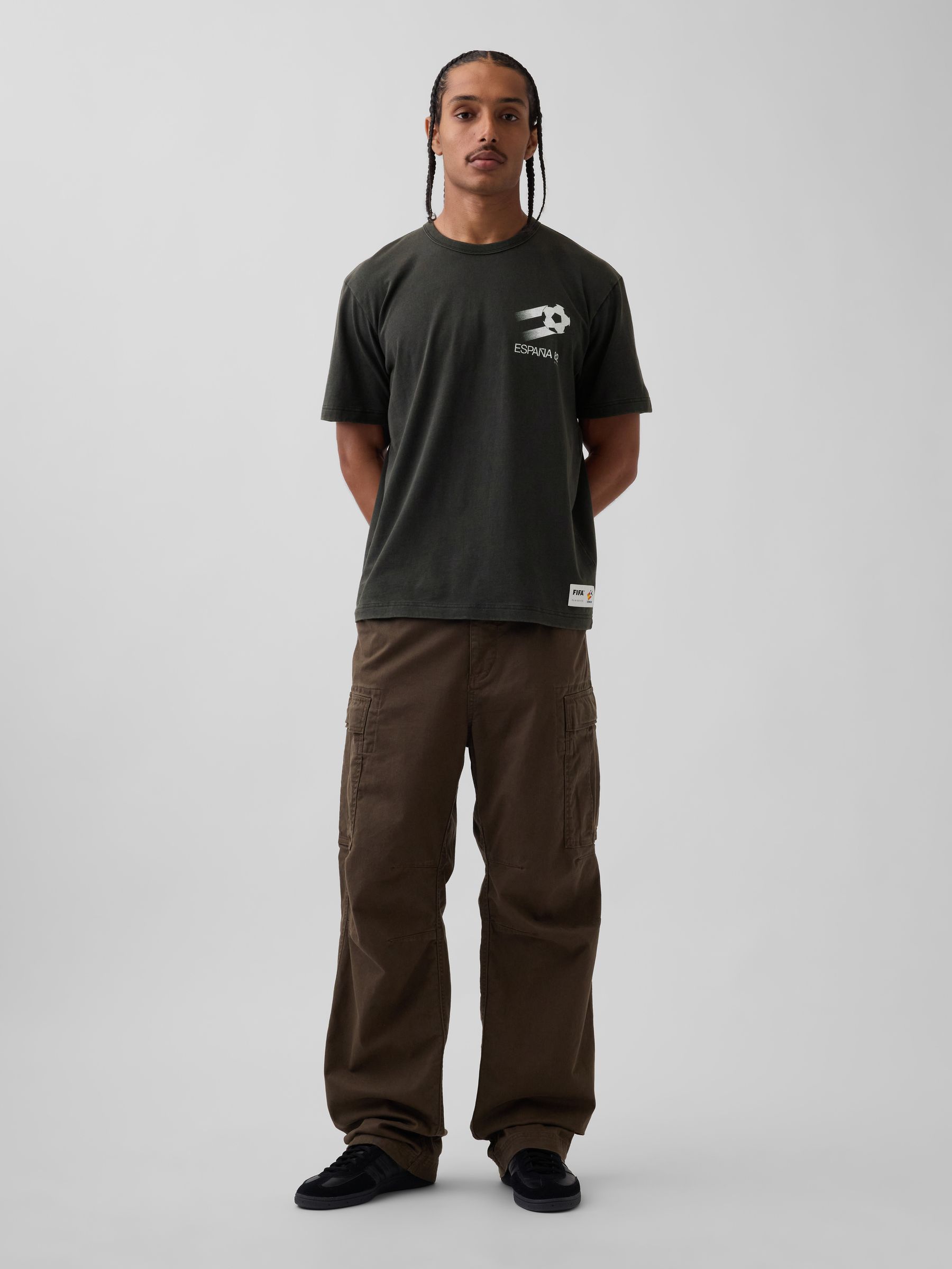 Black Spain FIFA WORLD CUP™ Relaxed Graphic Short Sleeve T-Shirt - Image 3 of 5