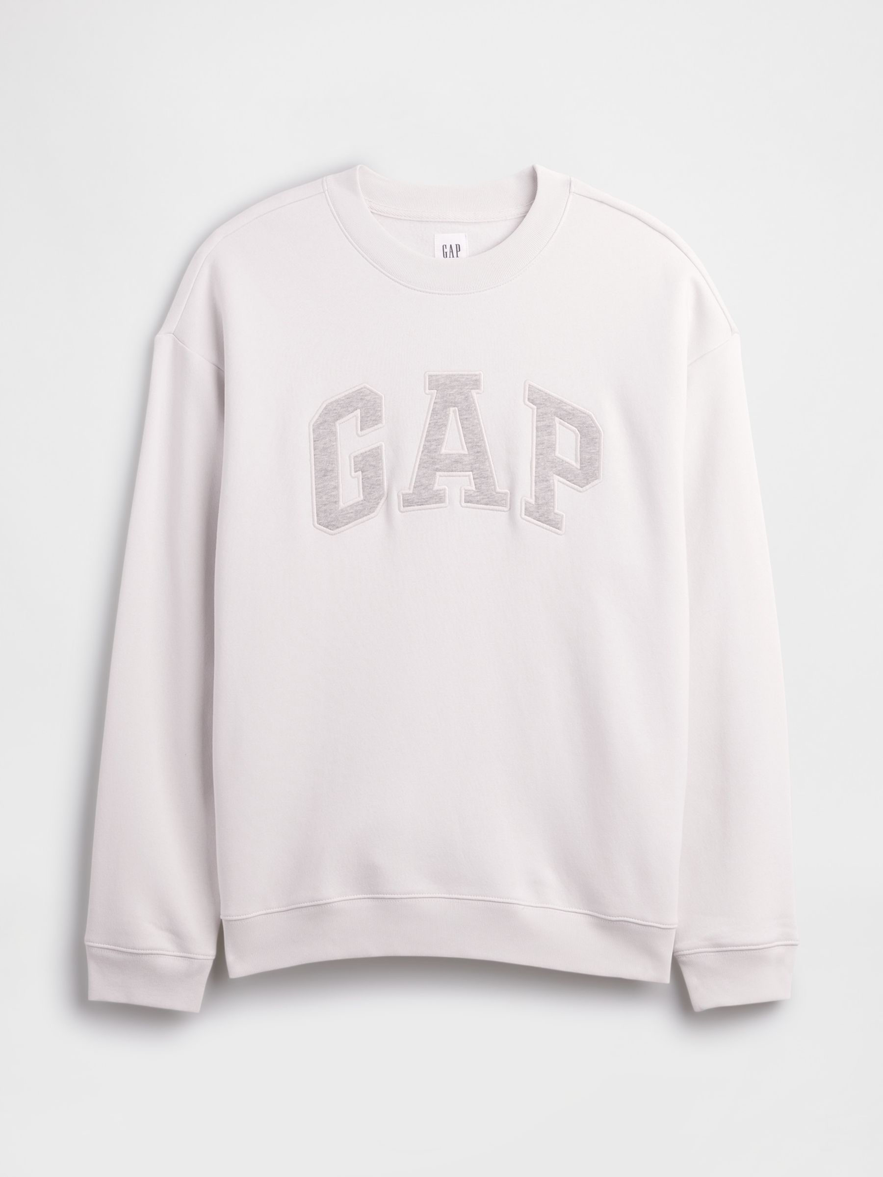 White/Grey Relaxed Logo Sweatshirt - Image 2 of 2