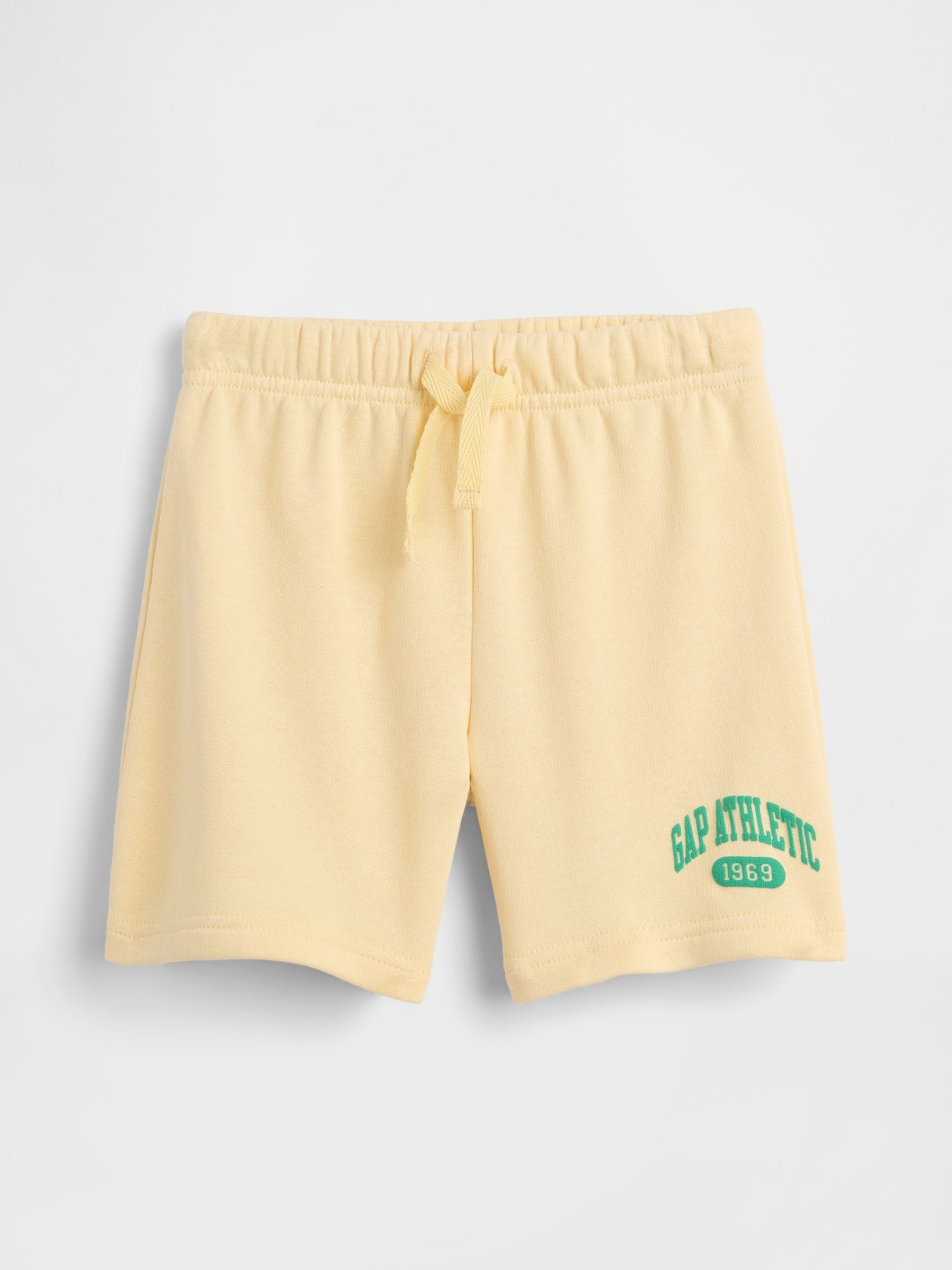Yellow Relaxed Pull On French Terry Shorts - Image 1 of 3