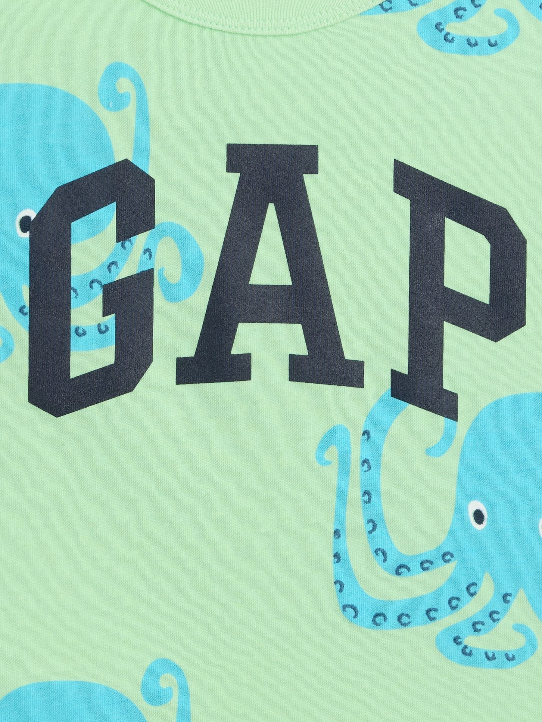 Green Octopus Graphic Logo Short Sleeve T-Shirt - Image 3 of 3
