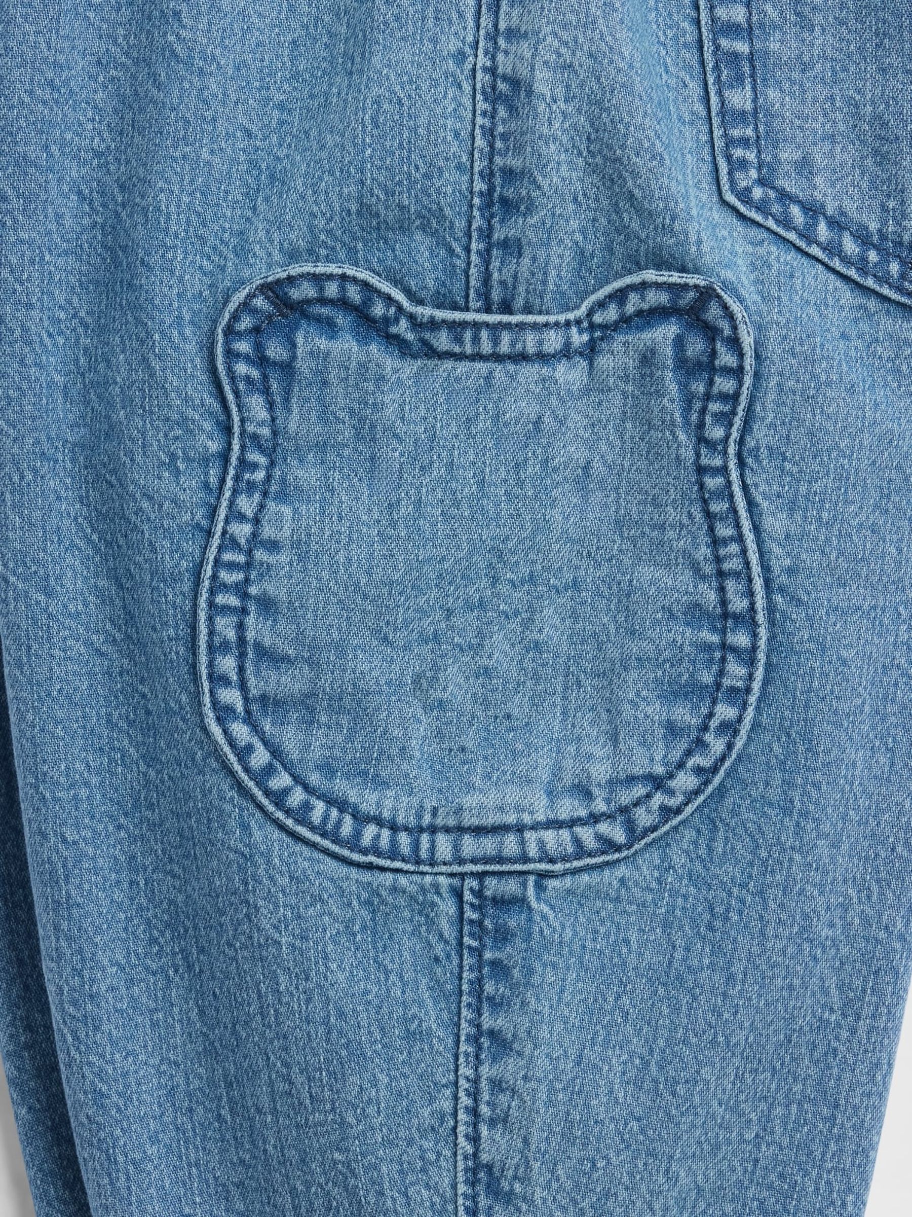 Medium Wash Brannan Bear Pocket Pull-On Barrel Jeans - Image 4 of 4 Medium Wash Brannan Bear Pocket Pull-On Barrel Jeans - Image 4 of 4