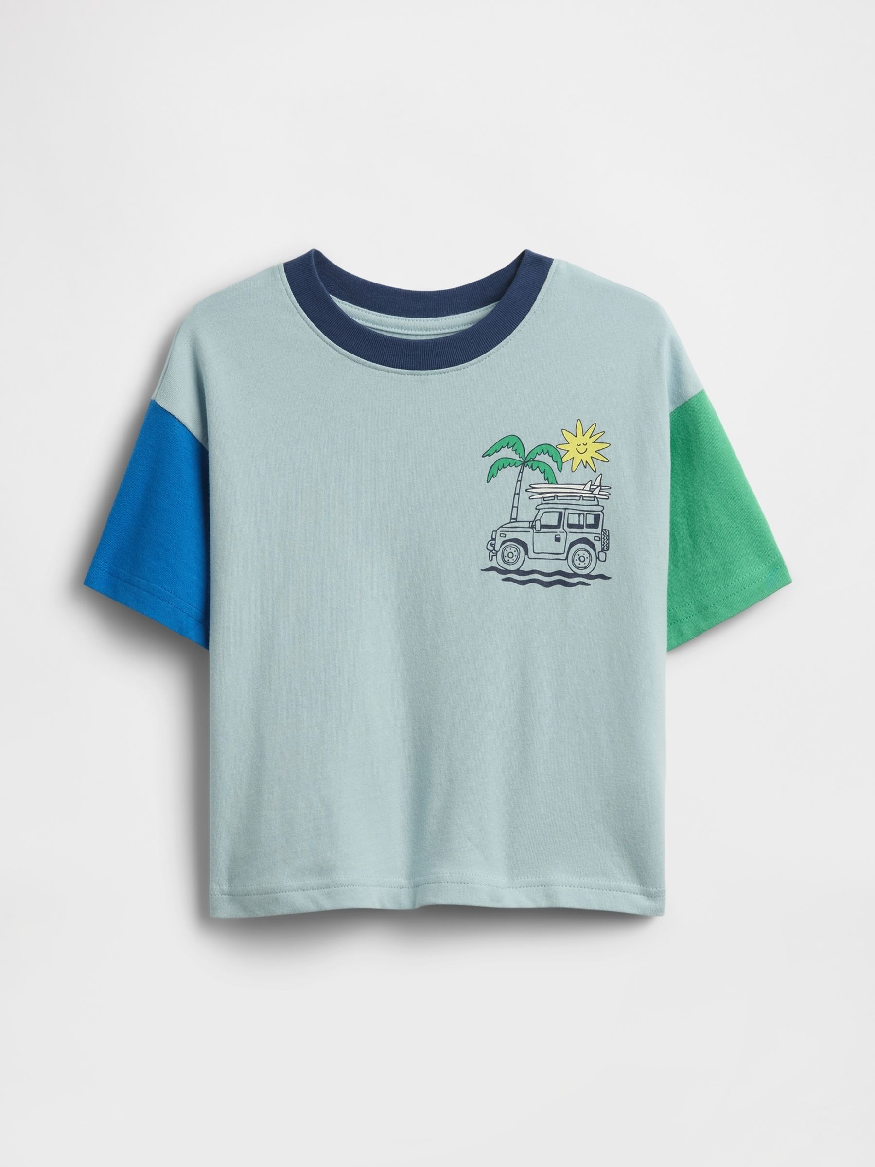 Light Grey Oversized Graphic T-Shirt - Image 1 of 2