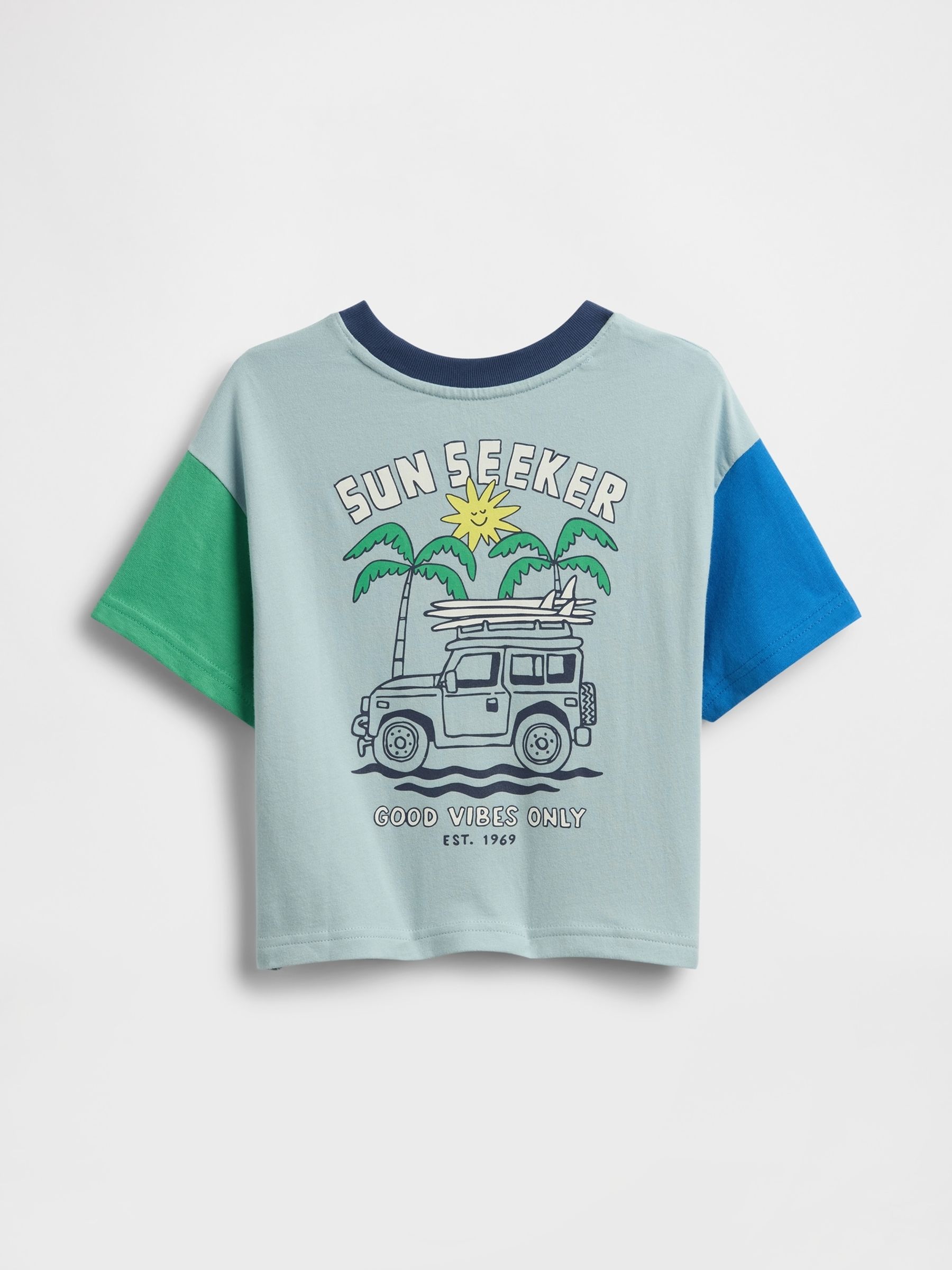Light Grey Oversized Graphic T-Shirt - Image 2 of 2