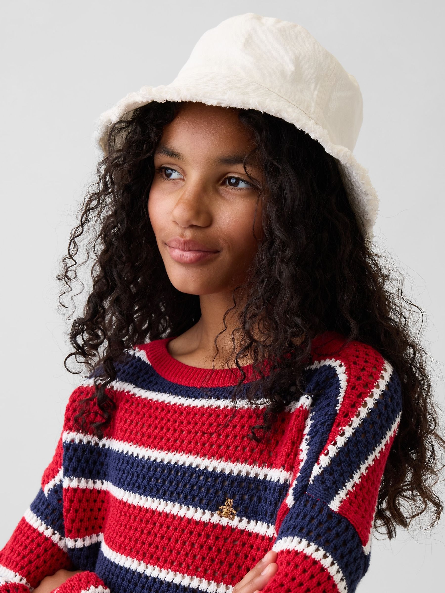 White Bucket Hat - Image 1 of 4