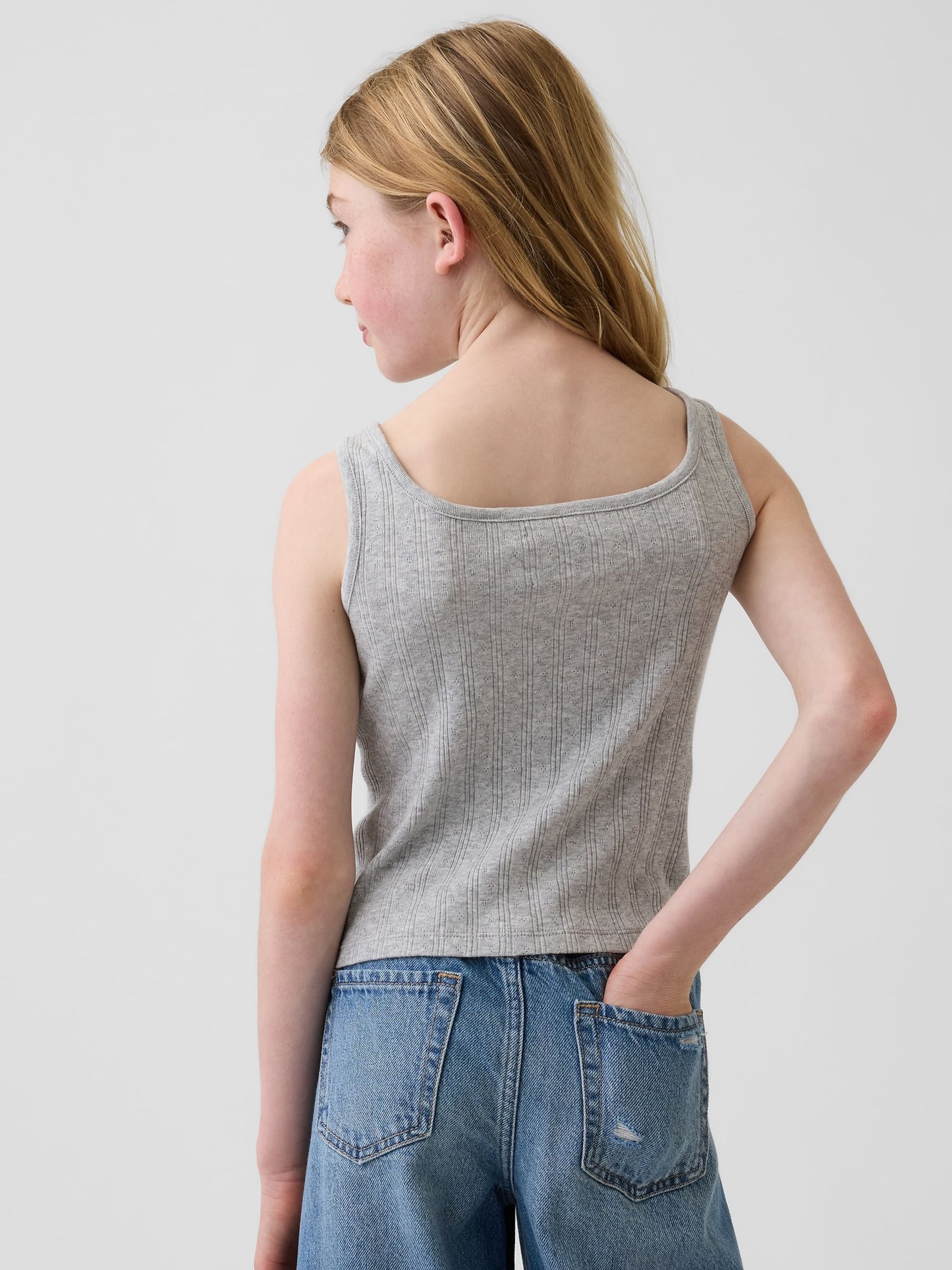Grey Pointelle Vest - Image 2 of 4