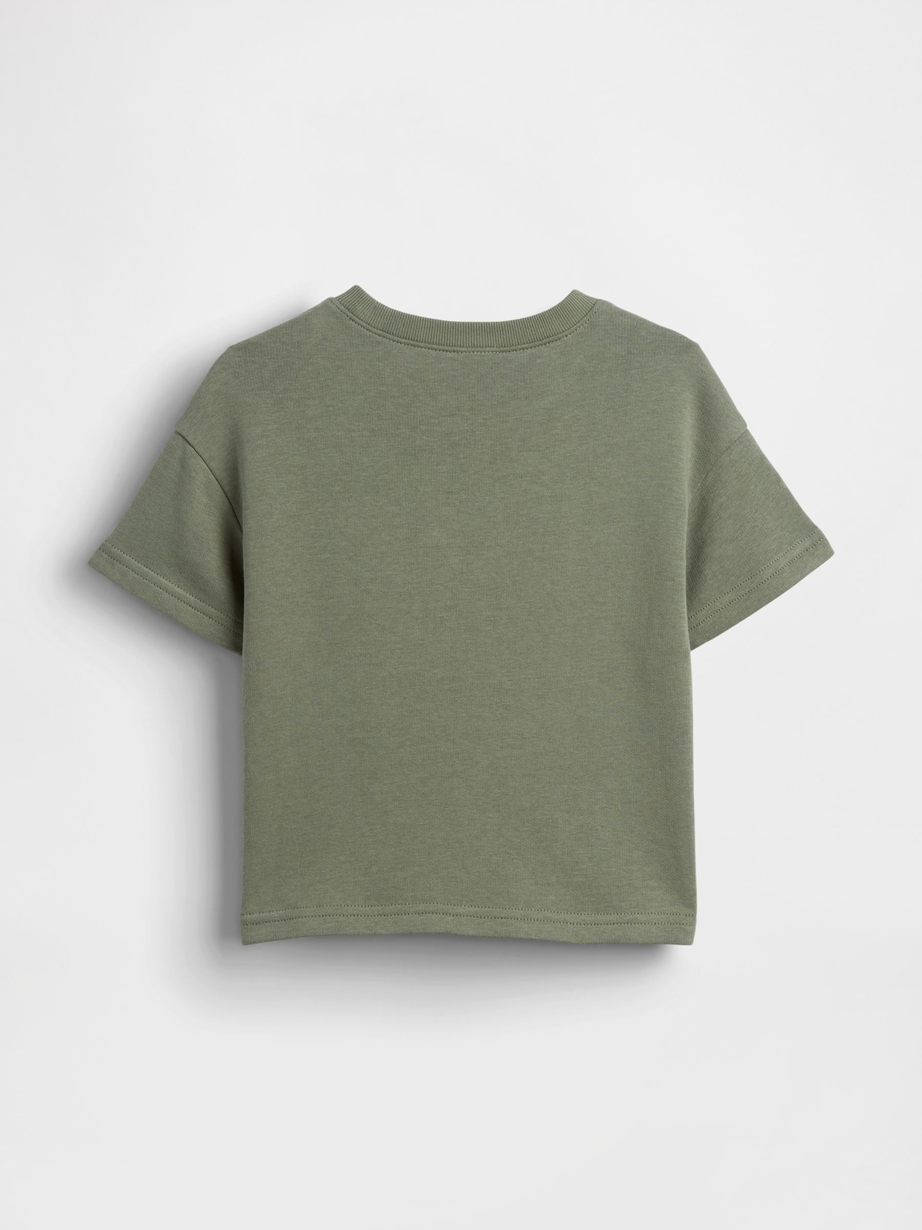 Green French Terry Short Sleeve Sweatshirt - Image 2 of 3
