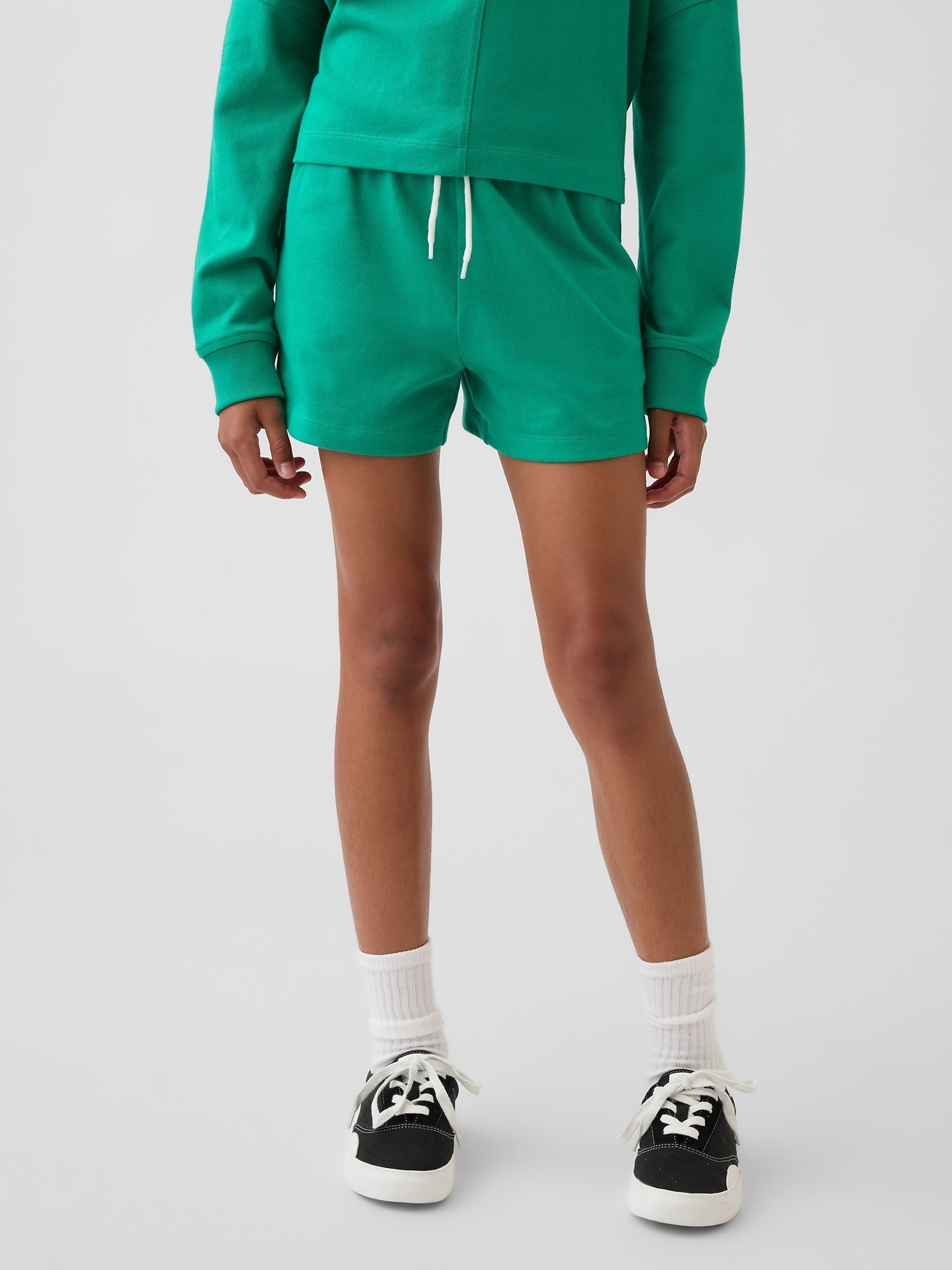 Green Relaxed Easy Shorts - Image 1 of 6 Green Relaxed Easy Shorts - Image 1 of 6