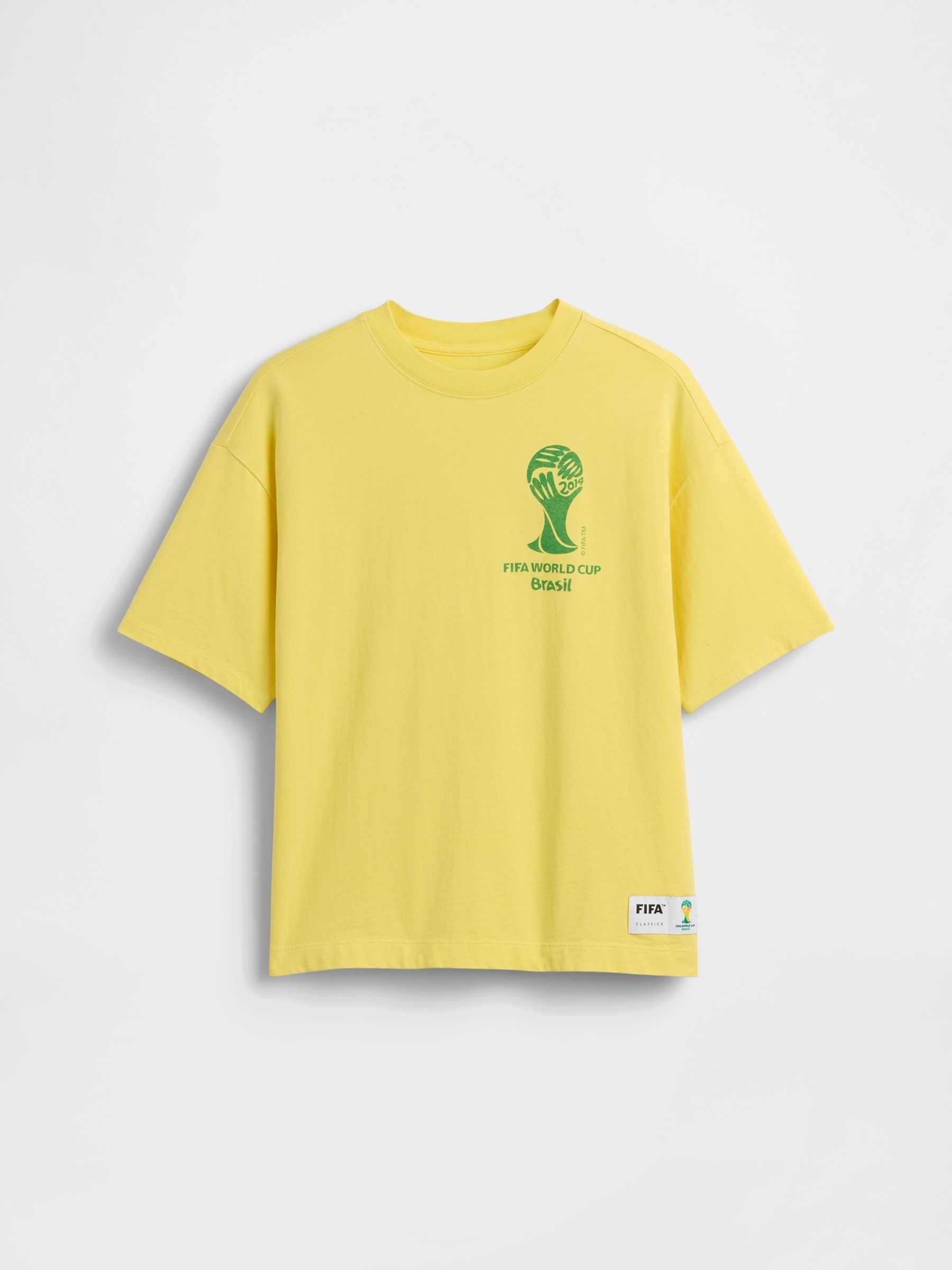 Yellow Brazil FIFA WORLD CUP™ Graphic Short Sleeve T-Shirt - Image 1 of 3