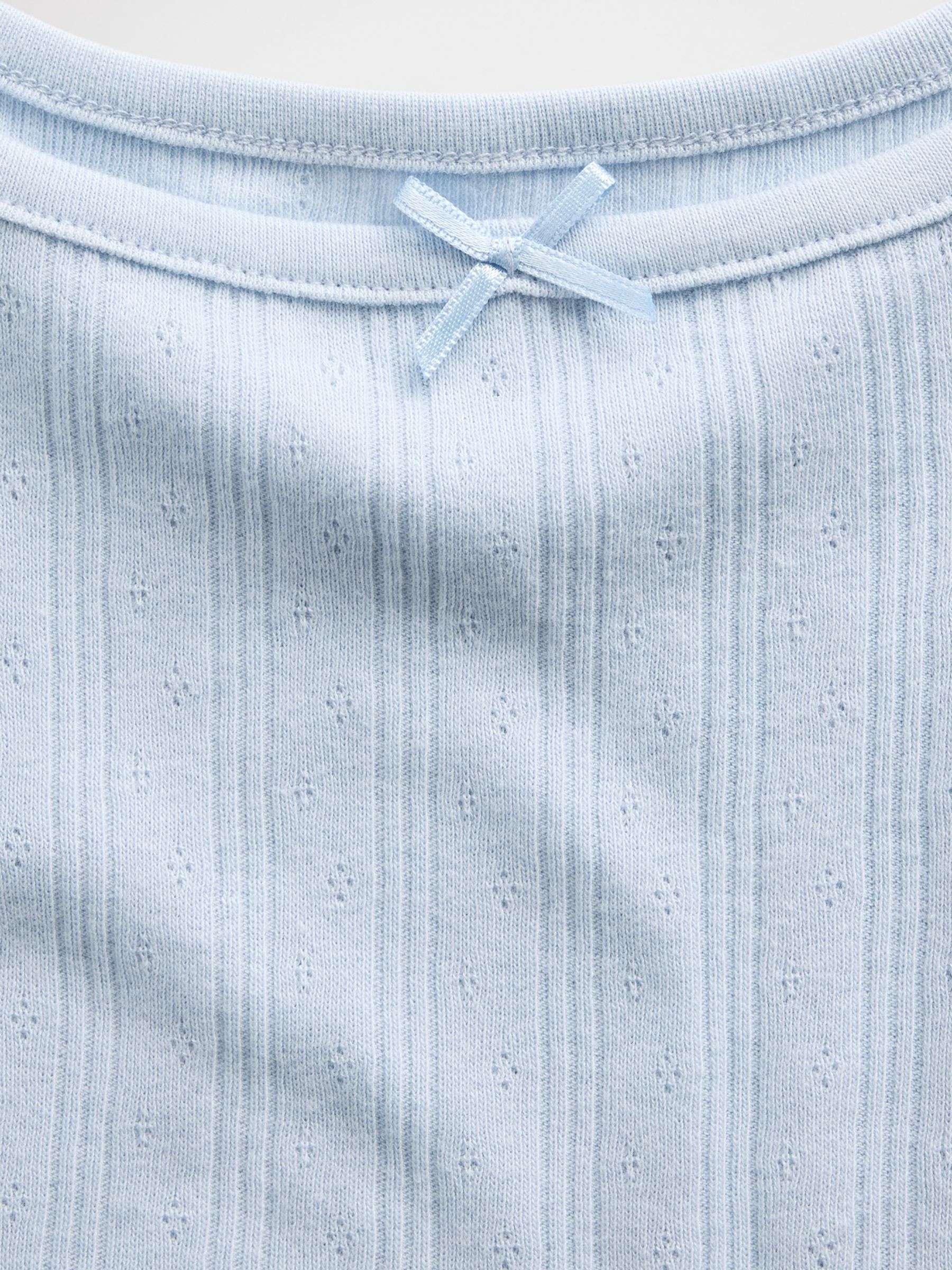 Blue Pointelle Vest - Image 4 of 4