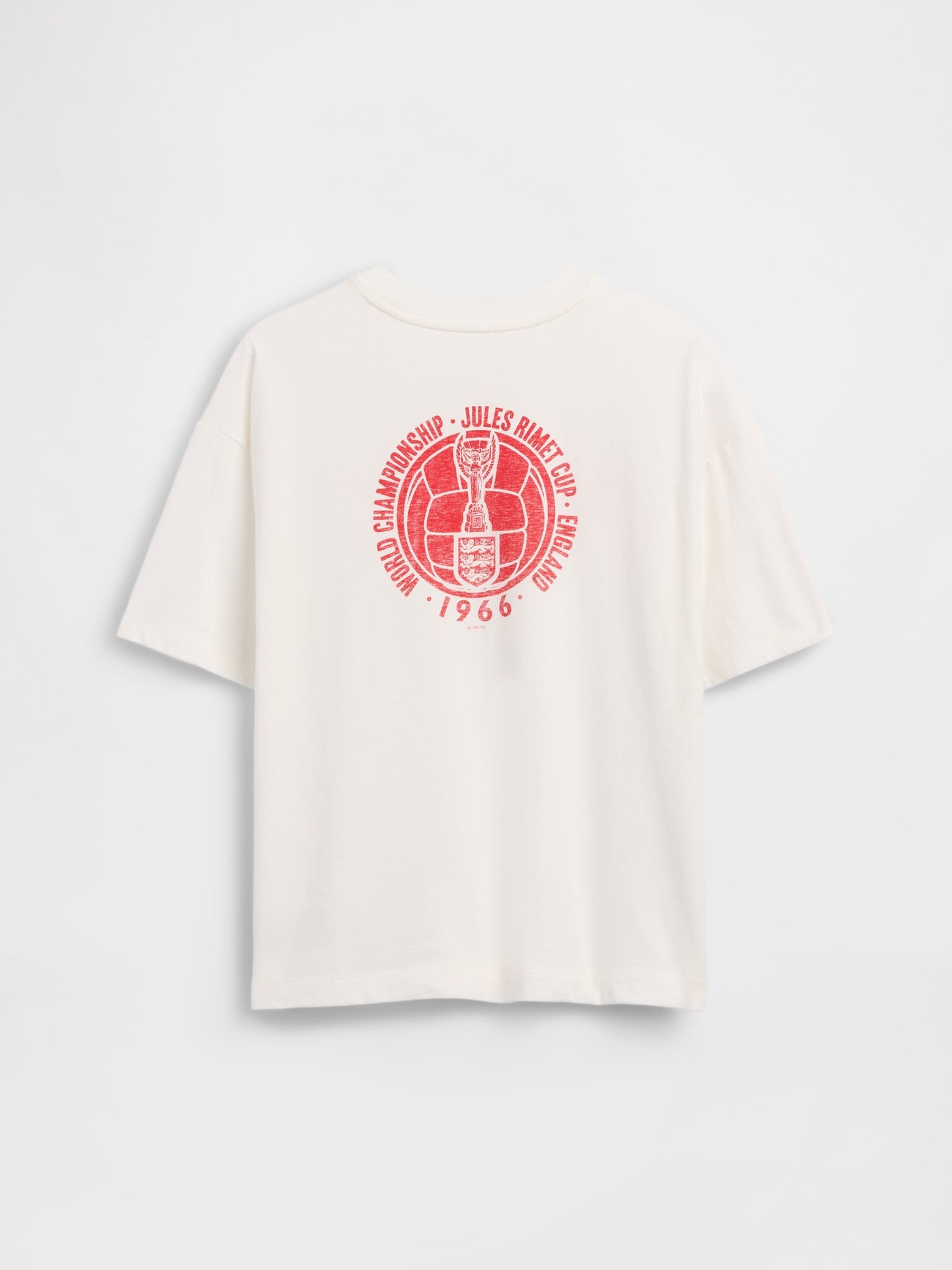 White England FIFA WORLD CUP™ Graphic Short Sleeve T-Shirt - Image 2 of 3 White England FIFA WORLD CUP™ Graphic Short Sleeve T-Shirt - Image 2 of 3