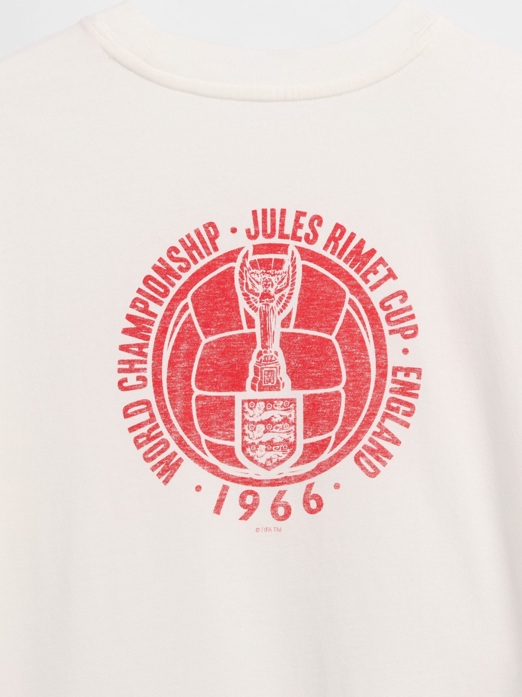 White England FIFA WORLD CUP™ Graphic Short Sleeve T-Shirt - Image 3 of 3 White England FIFA WORLD CUP™ Graphic Short Sleeve T-Shirt - Image 3 of 3