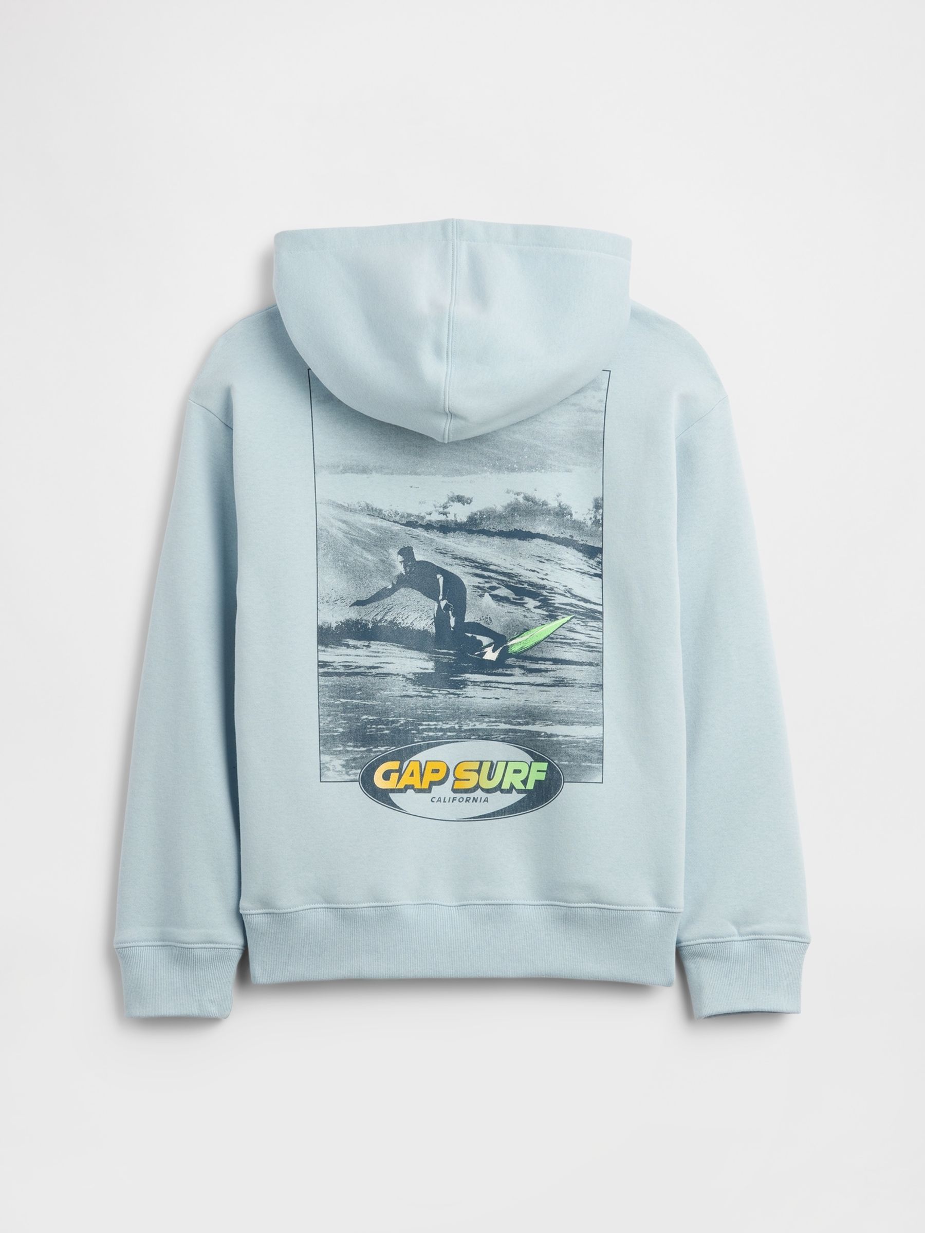 Blue Surf Relaxed Graphic Hoodie - Image 2 of 3
