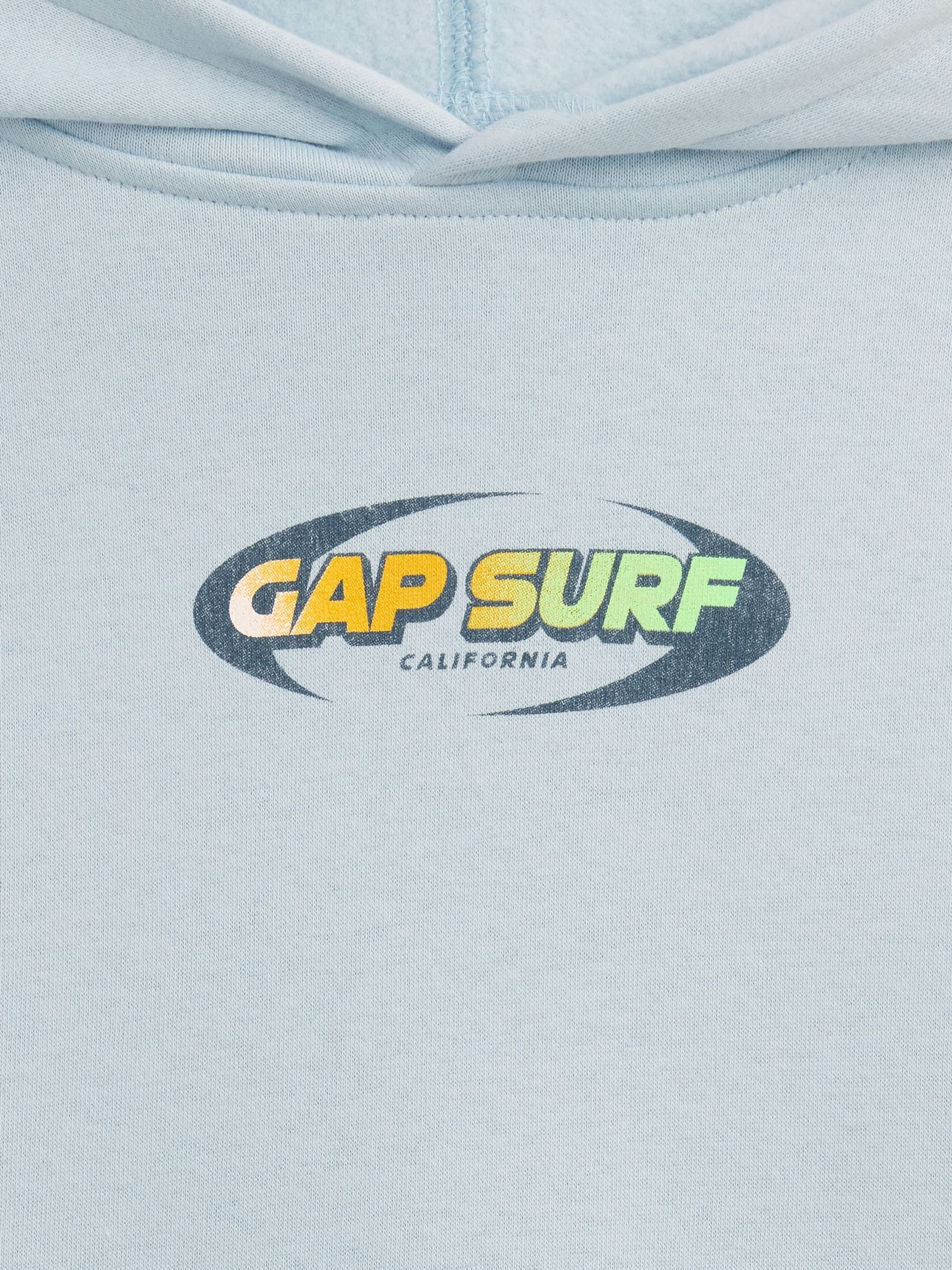 Blue Surf Relaxed Graphic Hoodie - Image 3 of 3