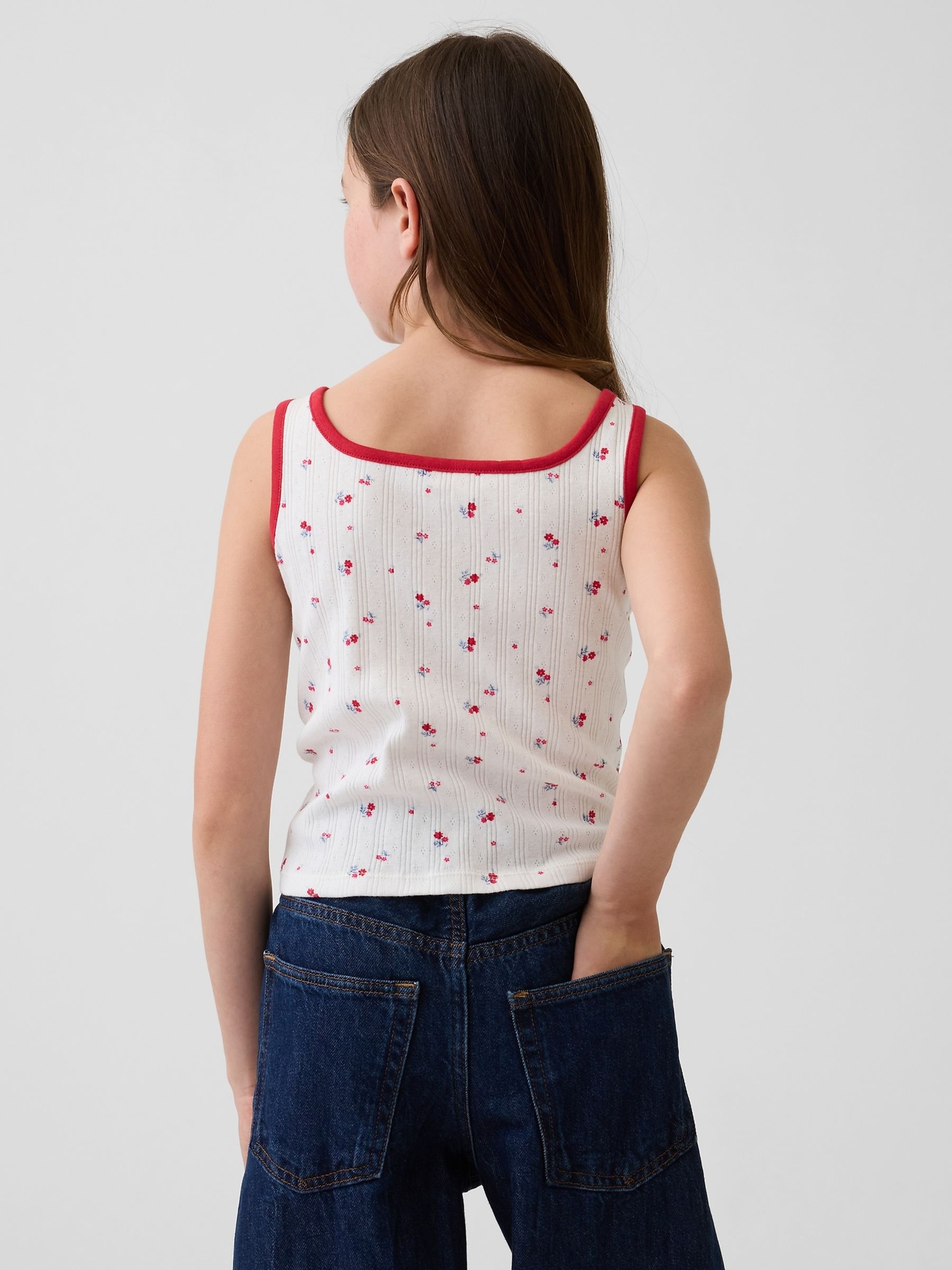 Red Pointelle Vest - Image 2 of 3
