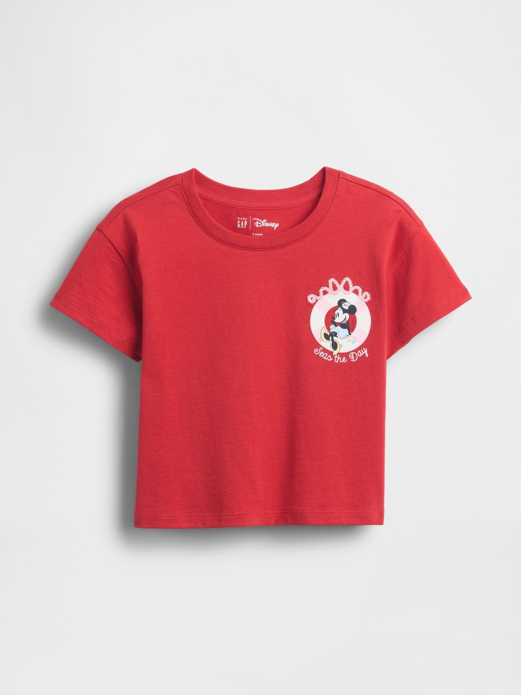 Red Minnie Mouse Graphic Short Sleeve T-Shirt - Image 2 of 7