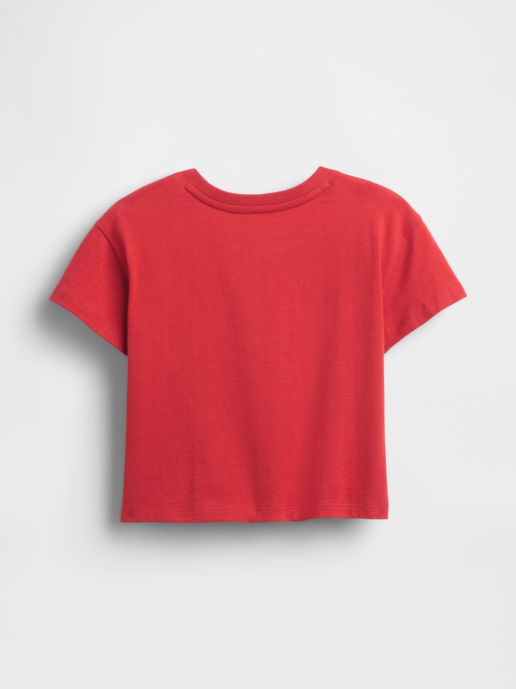 Red Minnie Mouse Graphic Short Sleeve T-Shirt - Image 3 of 7