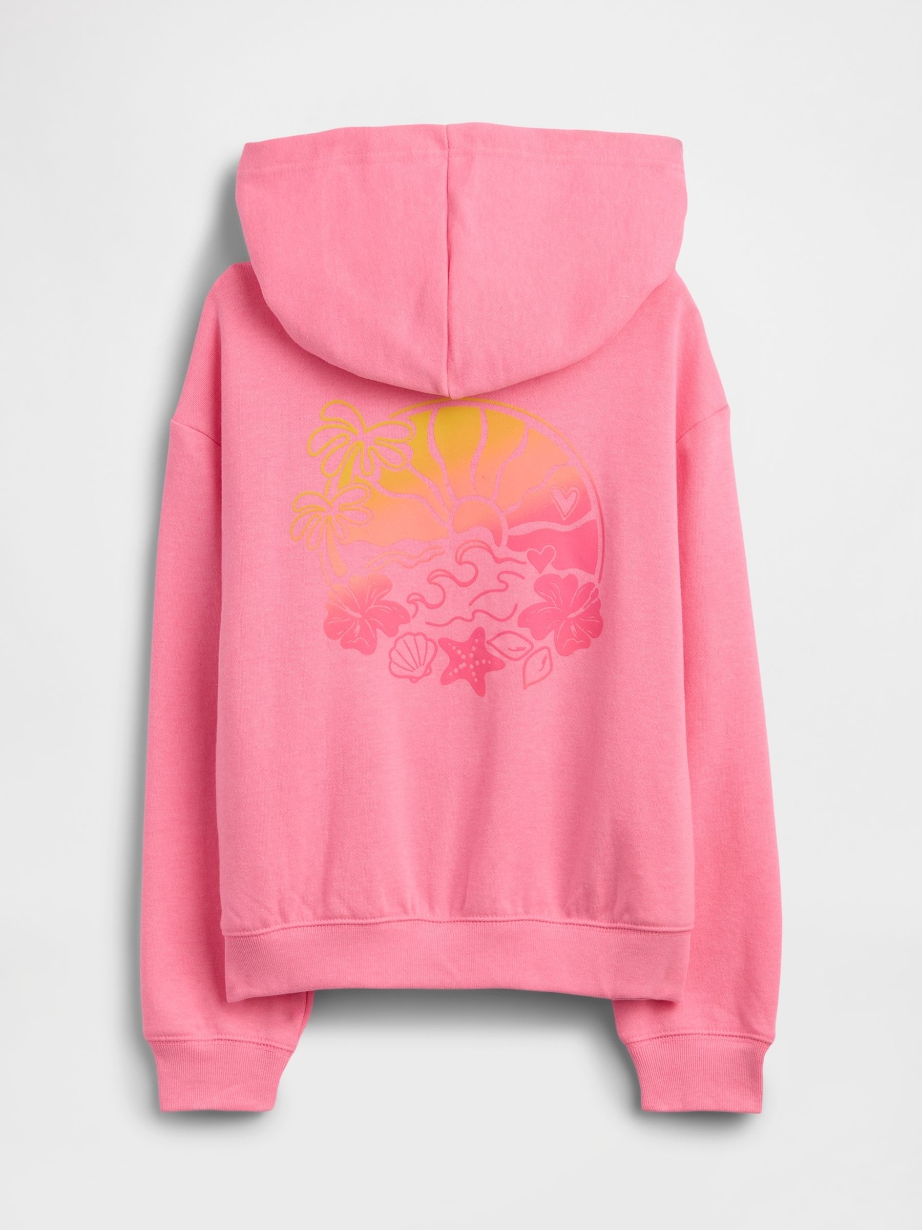 Pink Relaxed Logo Zip Hoodie - Image 2 of 3