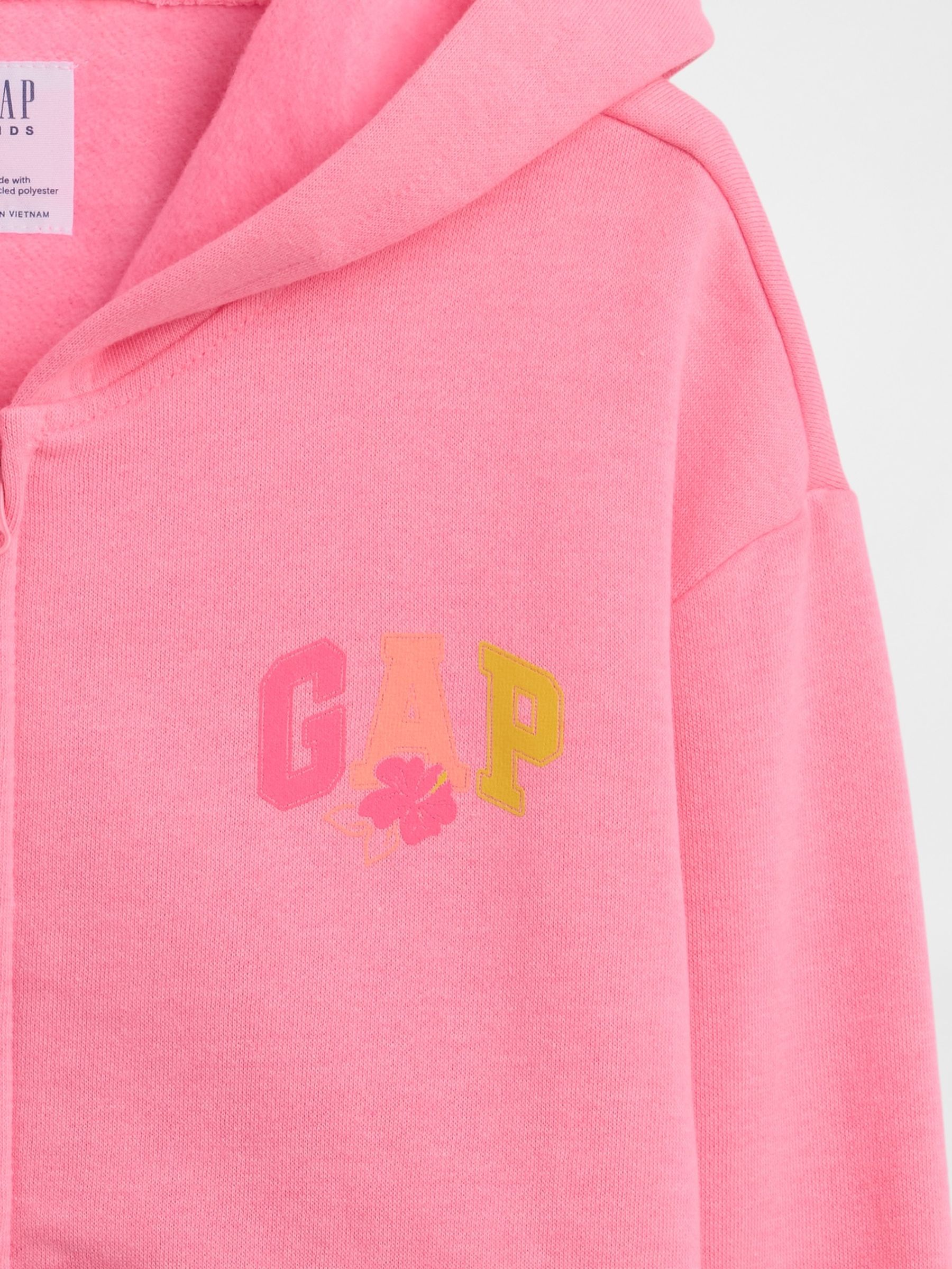Pink Relaxed Logo Zip Hoodie - Image 3 of 3