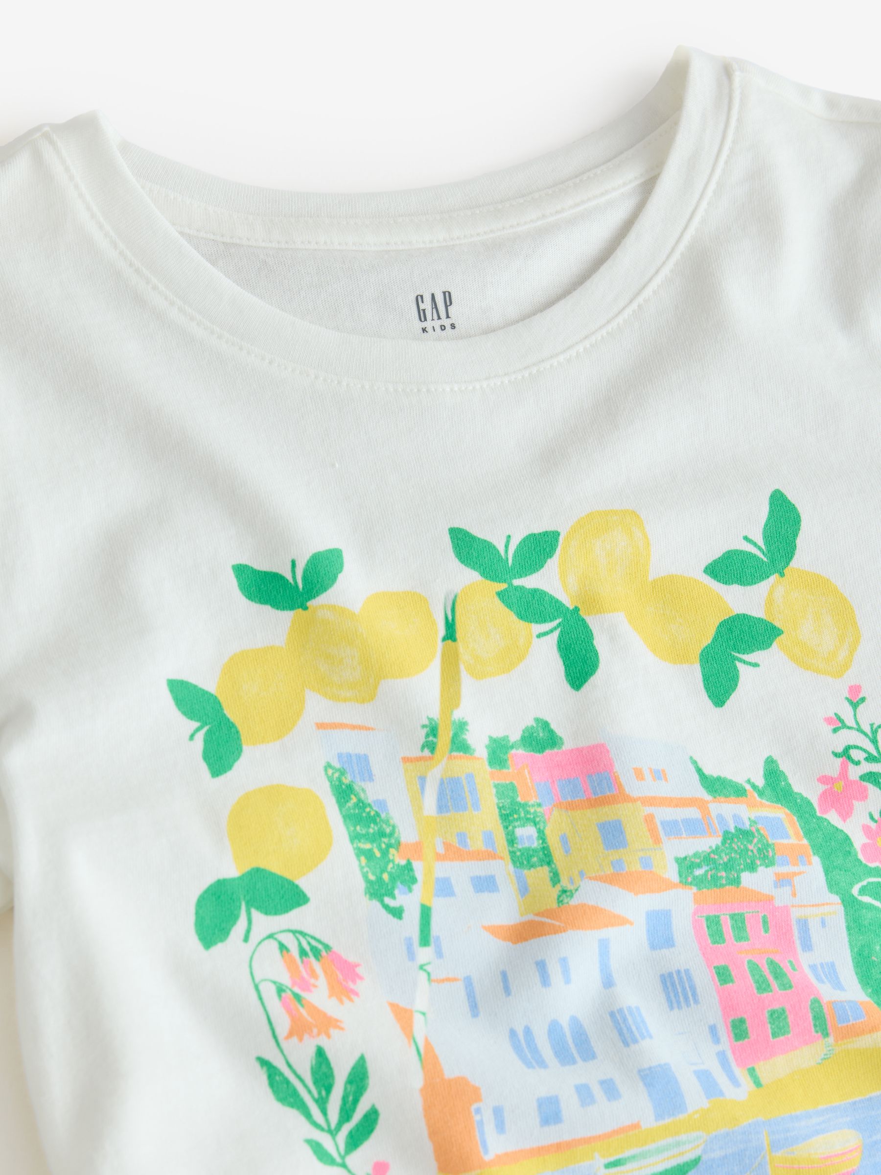 White Riviera Graphic Short Sleeve T-Shirt - Image 3 of 4