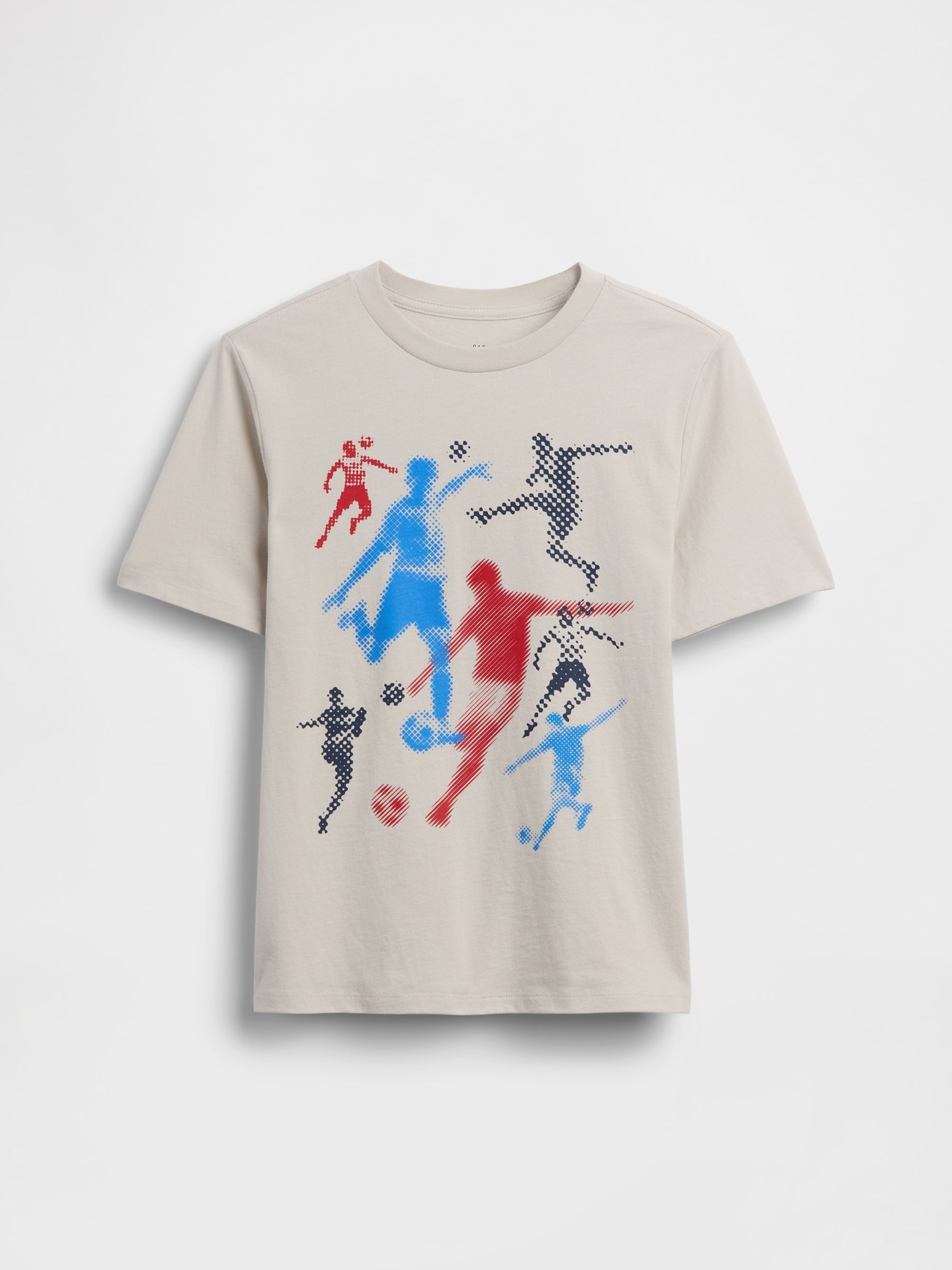 Grey Football Graphic T-Shirt - Image 1 of 3