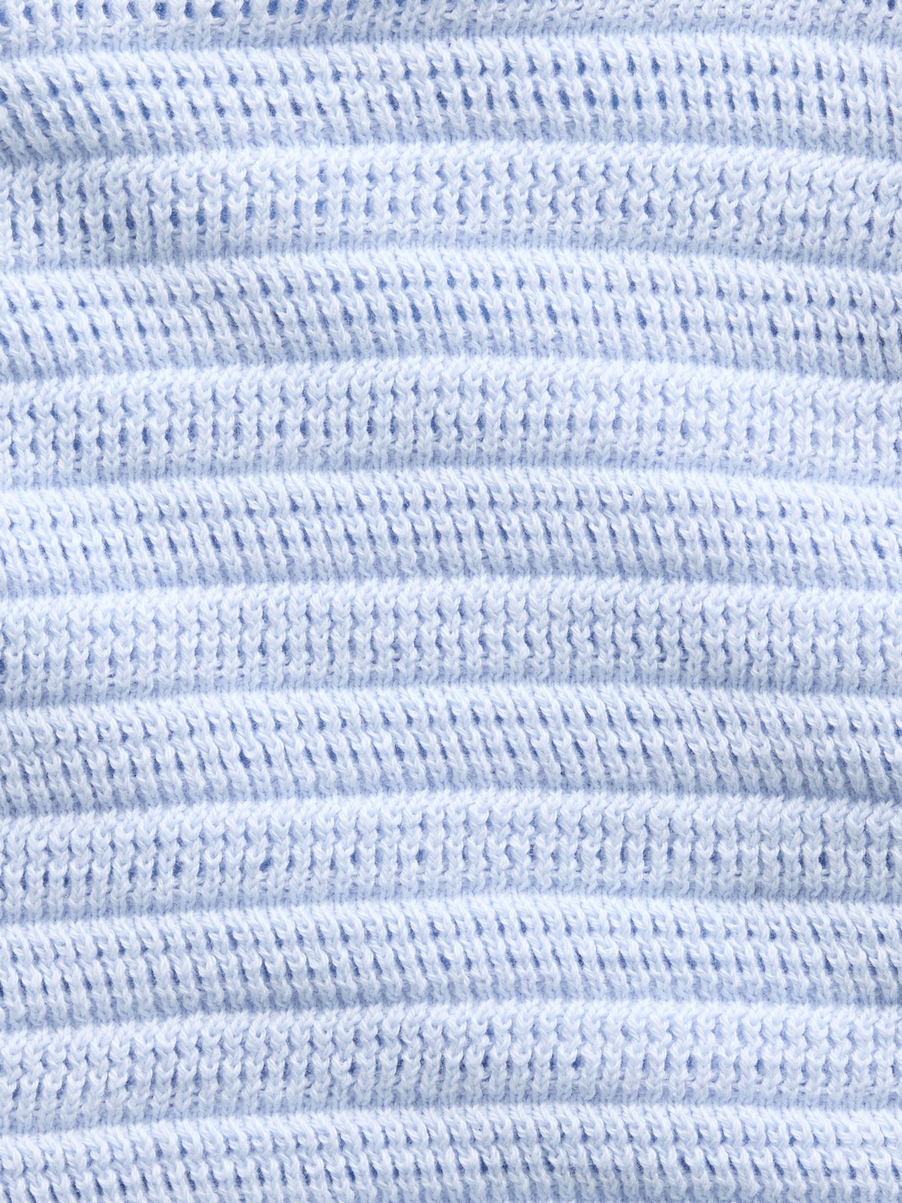Blue Crochet Stripe Outfit Set - Image 3 of 3