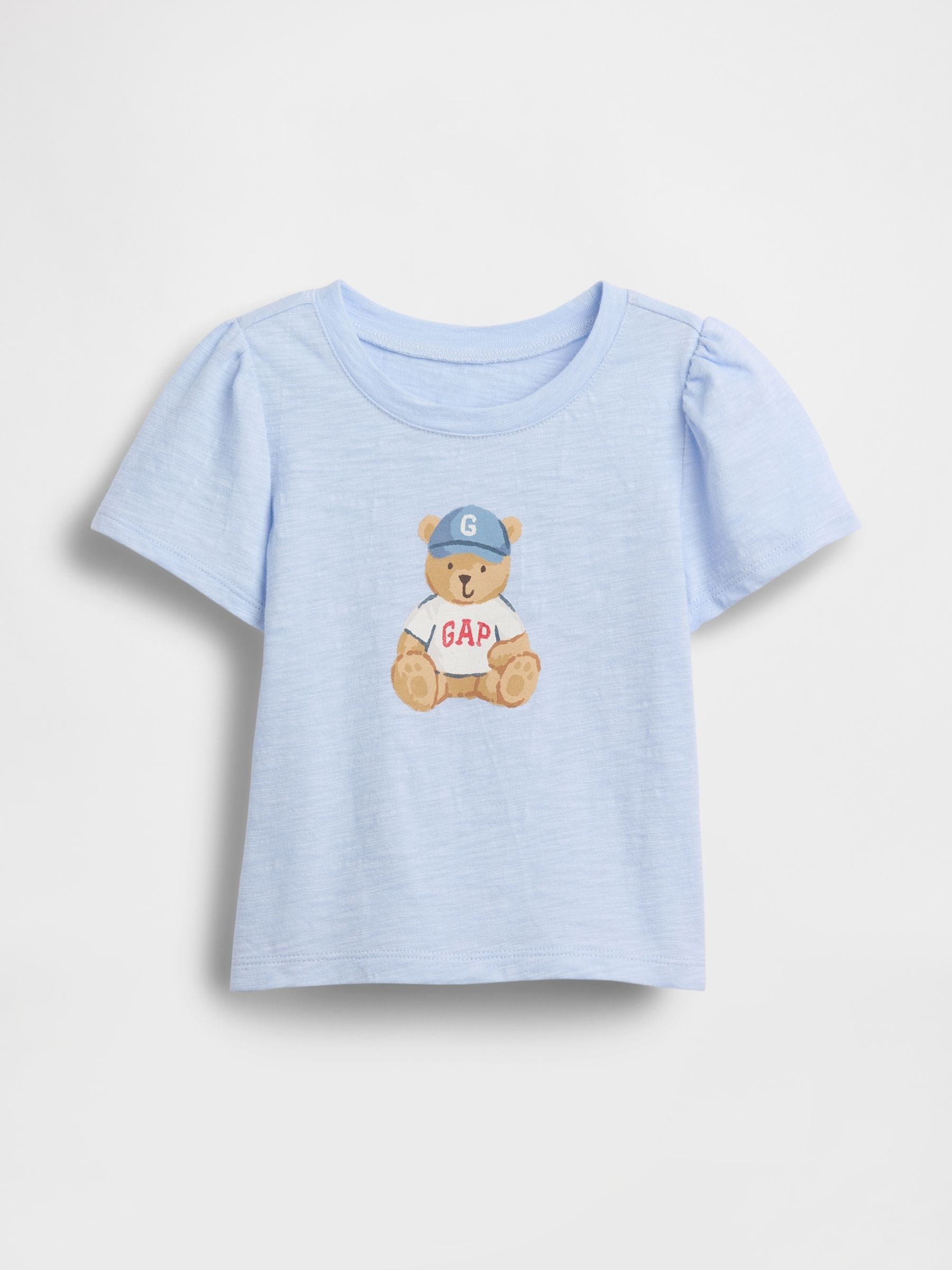 Blue Brannan Bear Puff-Sleeve T-Shirt - Image 1 of 3