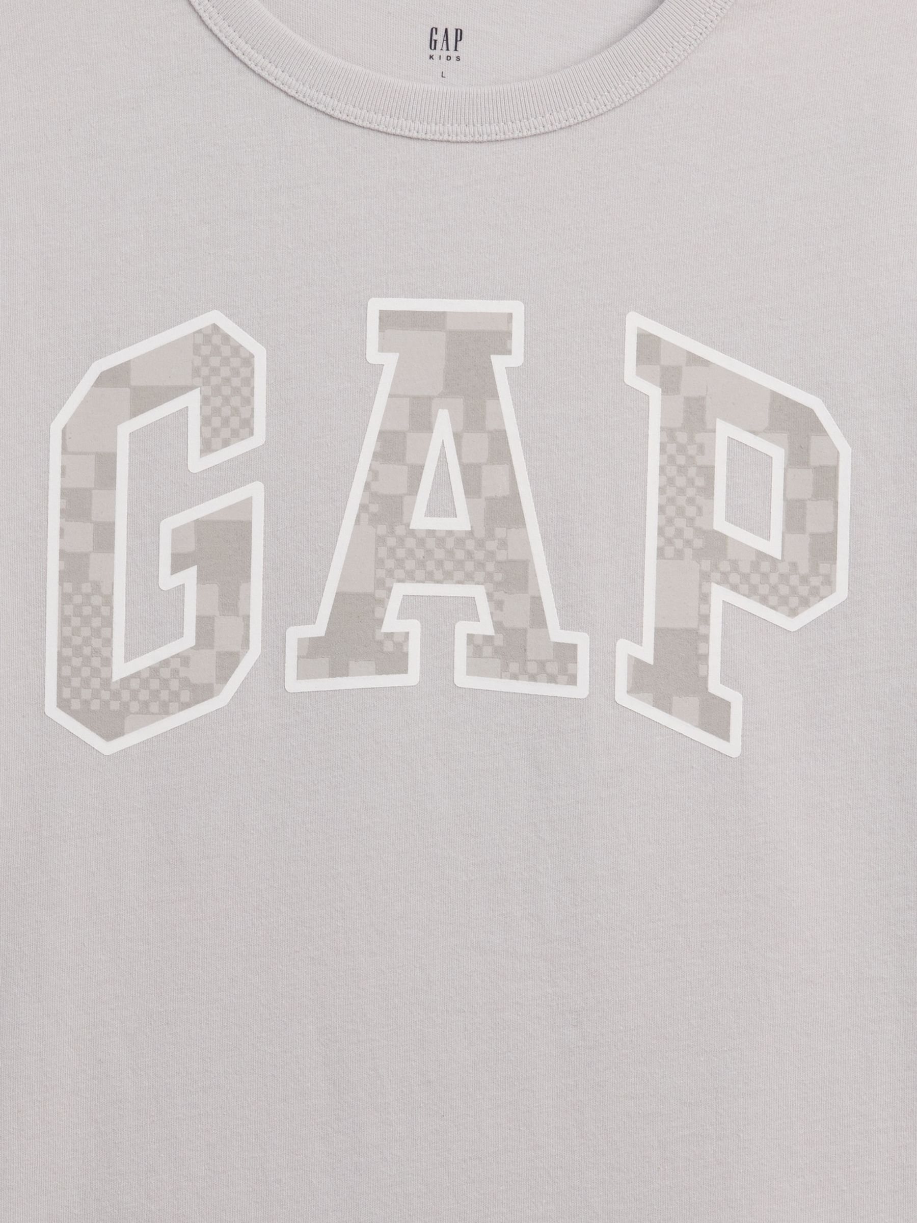 Grey Pixel Graphic Short Sleeve T-Shirt - Image 3 of 3