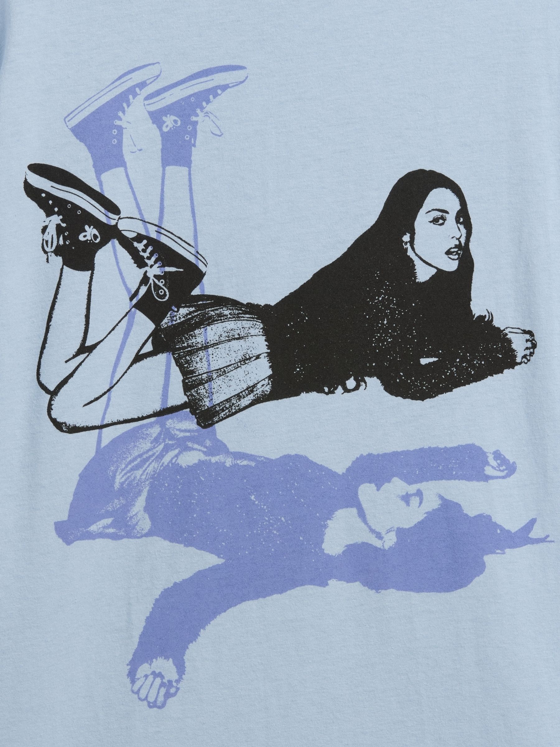 Blue Olivia Rodrigo Oversized T-Shirt - Image 3 of 3