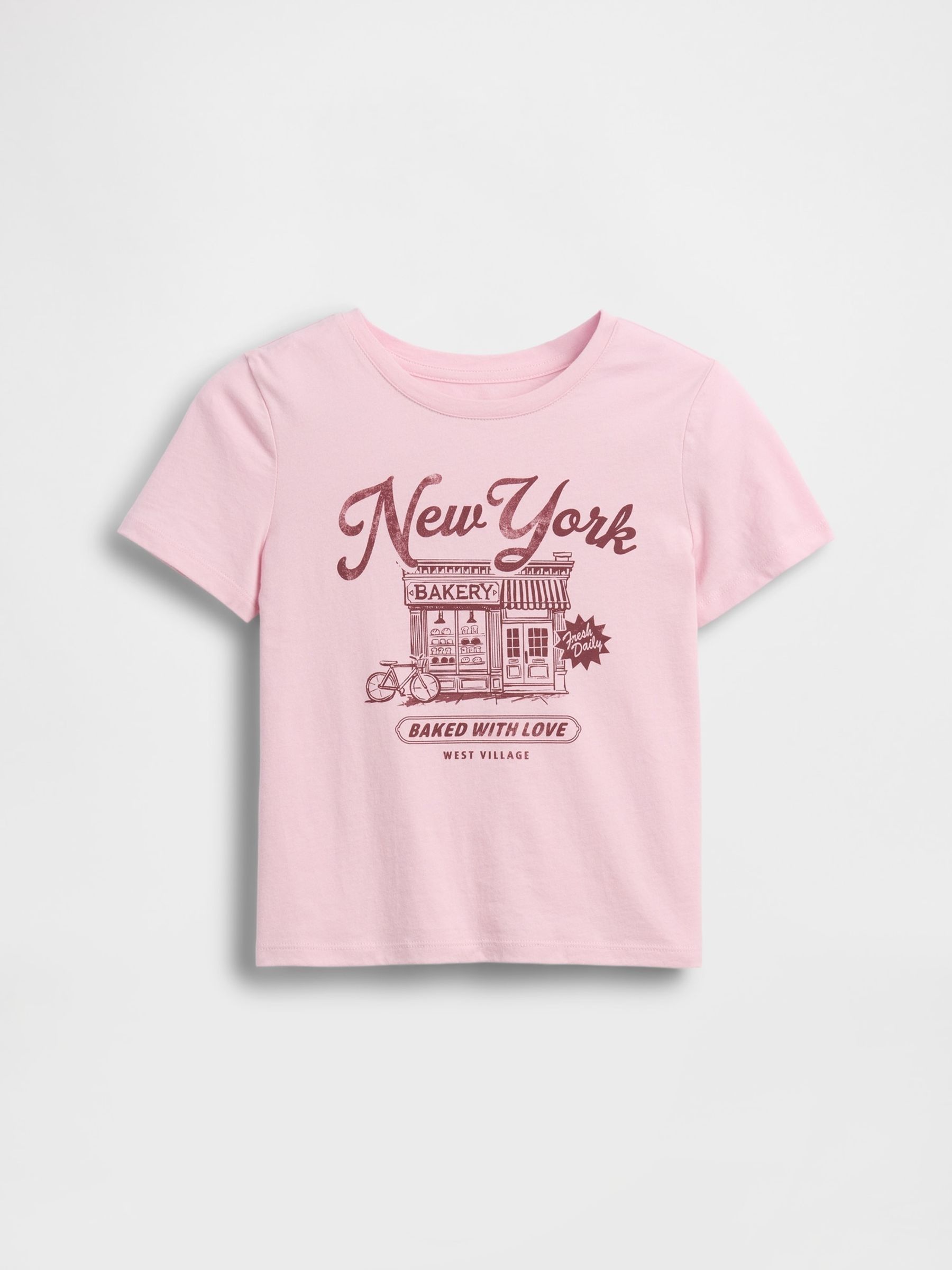 Pink Graphic Short Sleeve T-Shirt - Image 3 of 4