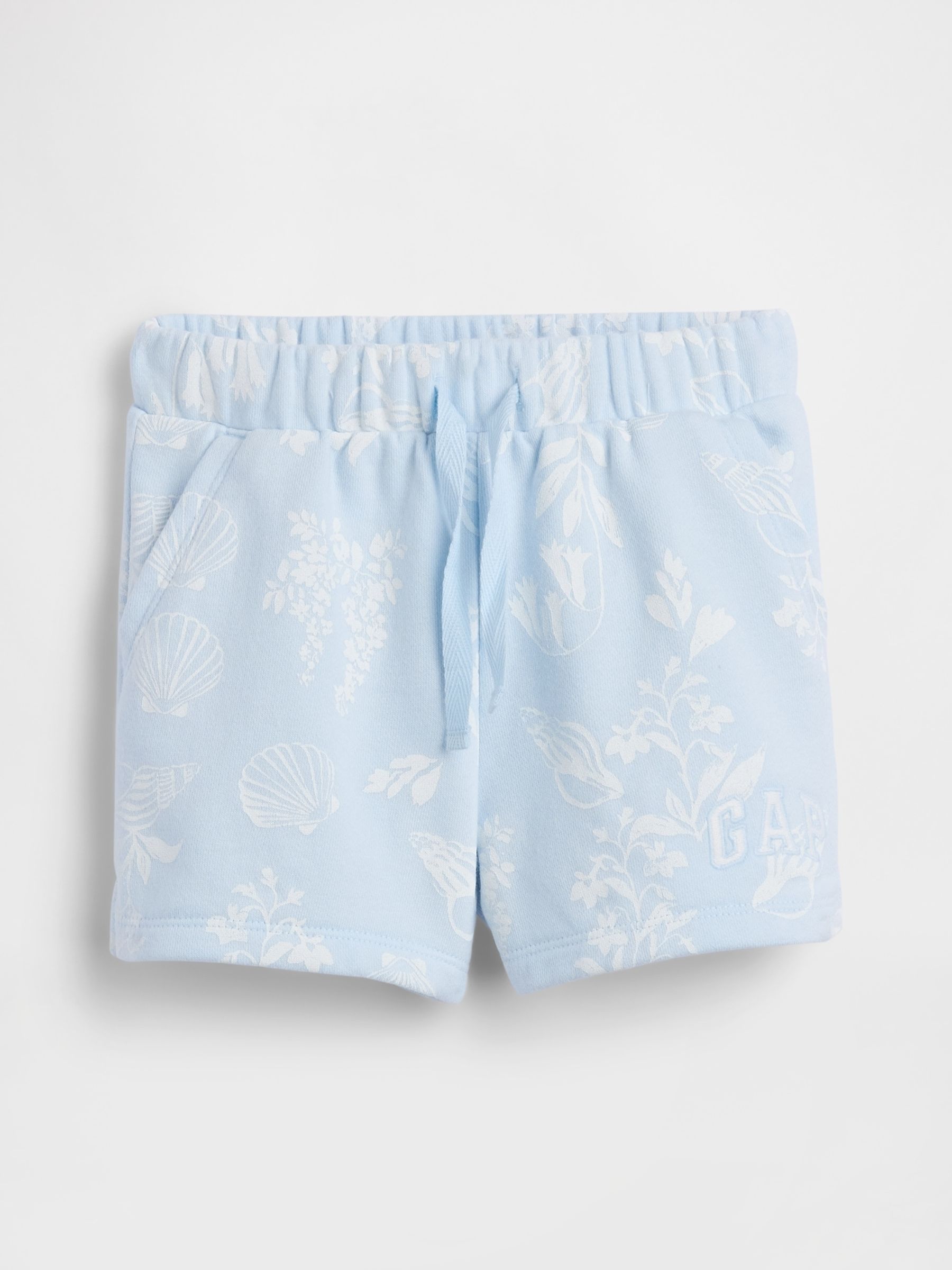 Beachy Blue Logo French Terry Pull On Shorts - Image 1 of 3