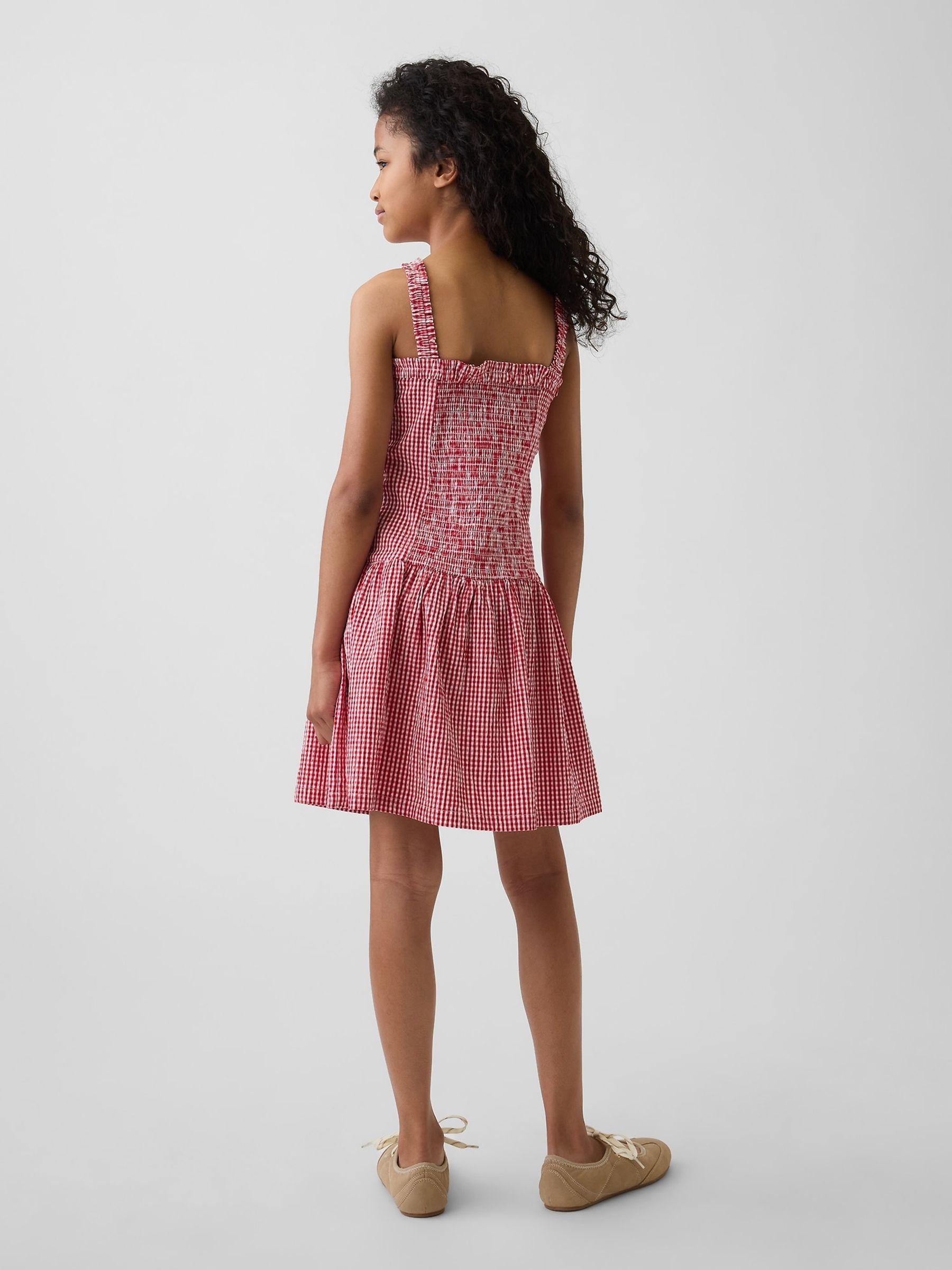 Red Drop-Waist Dress - Image 2 of 4