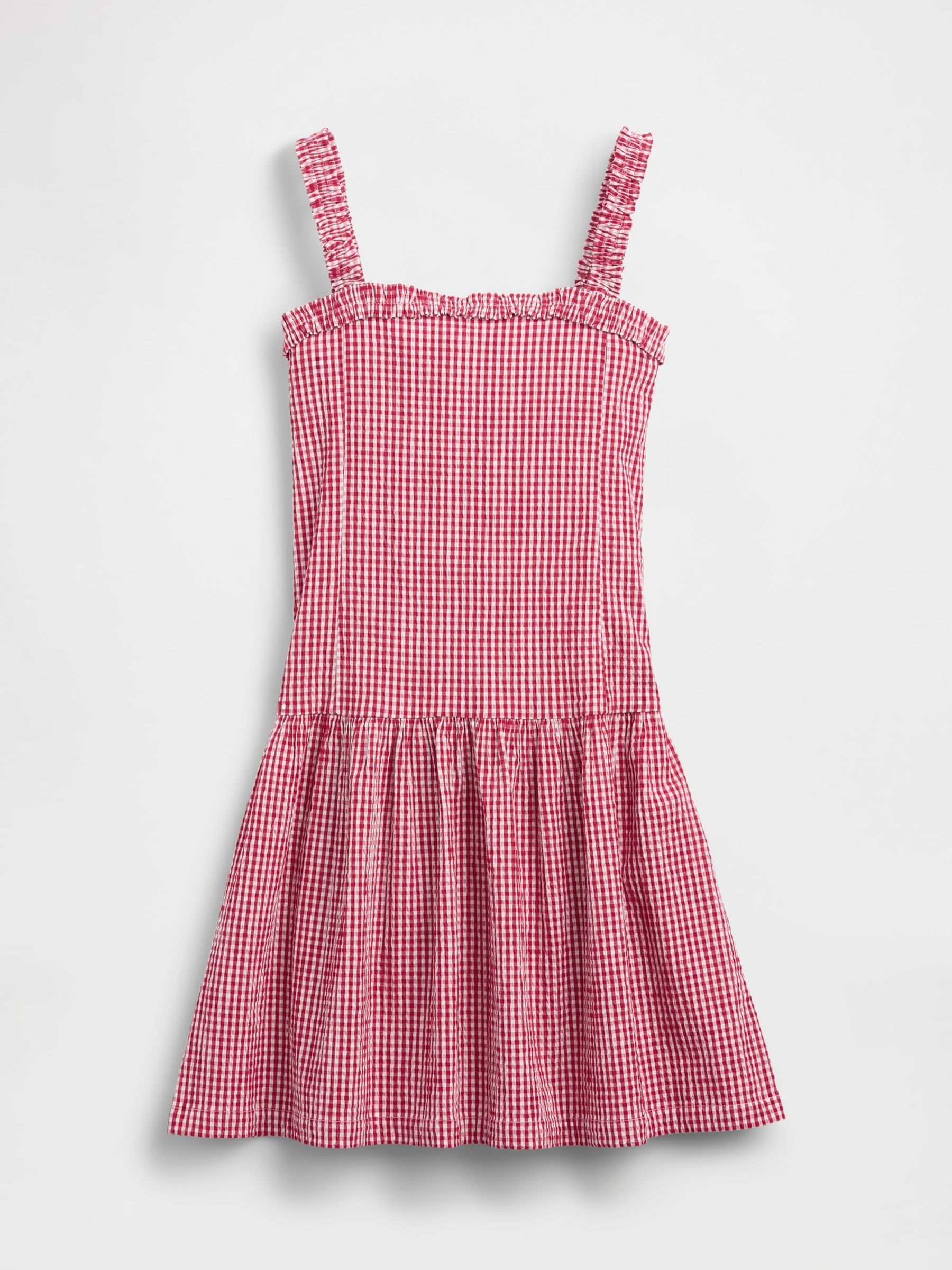 Red Drop-Waist Dress - Image 3 of 4