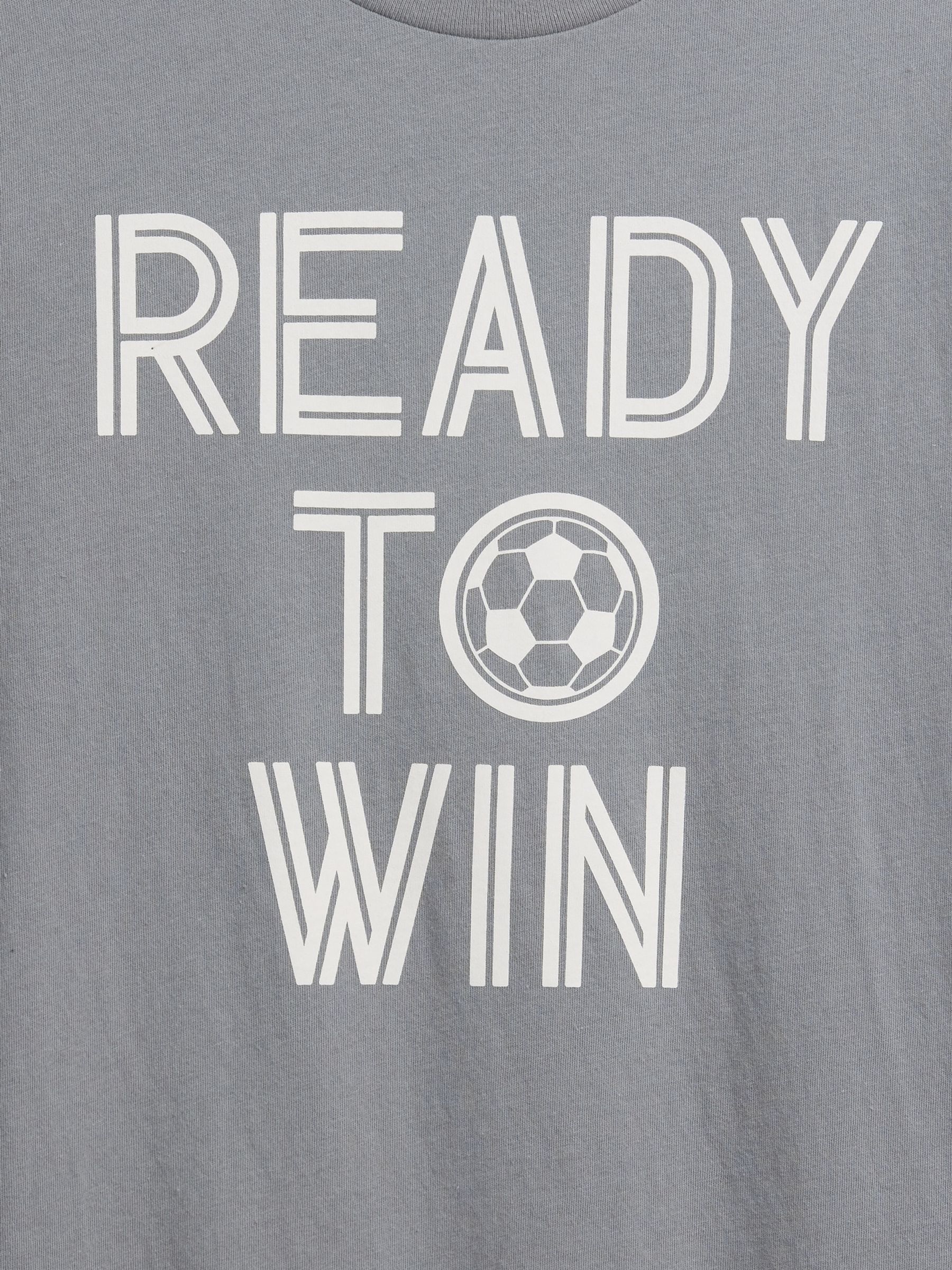 Grey Slogan Graphic Short Sleeve T-Shirt - Image 3 of 3