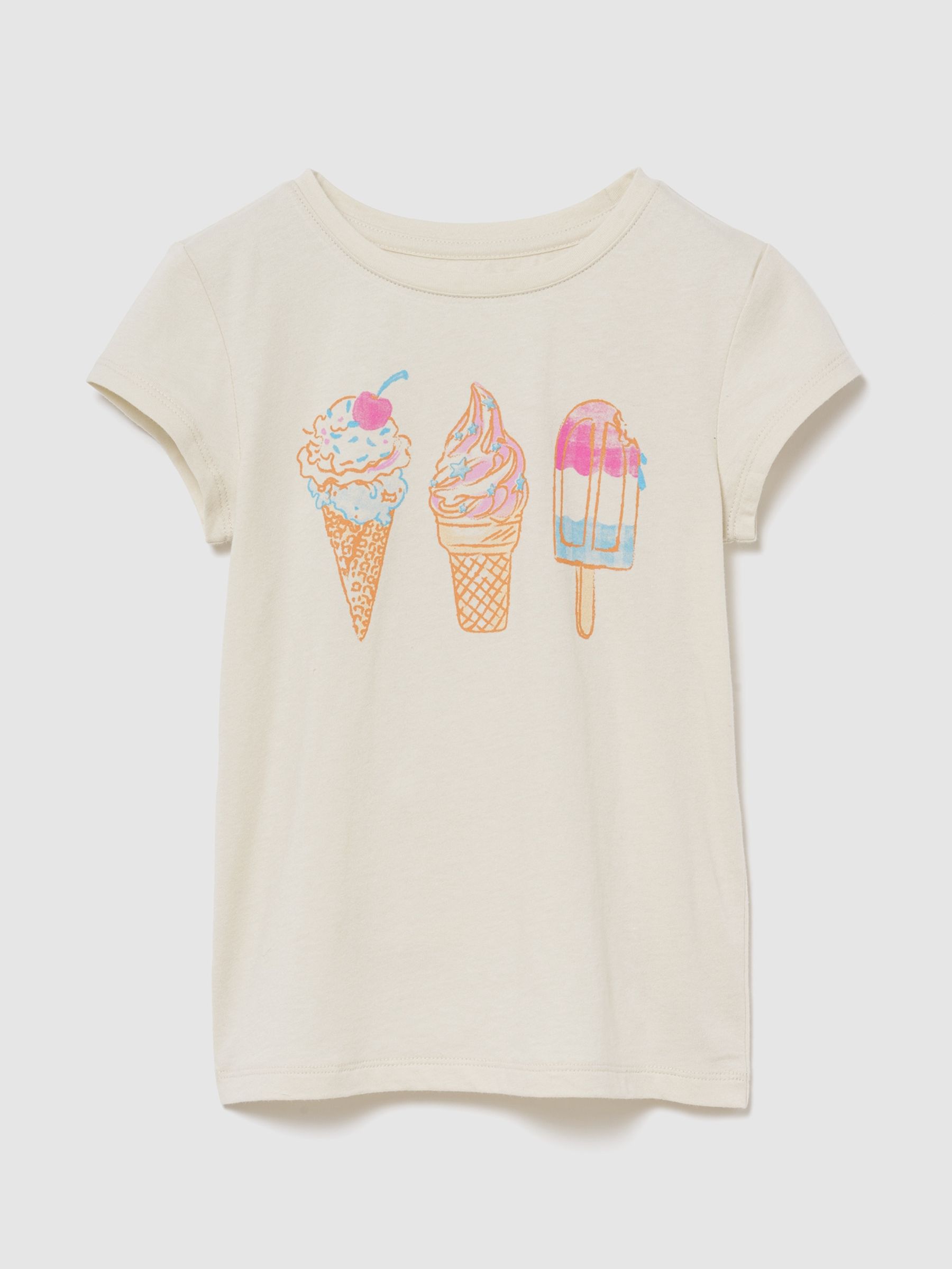 Cream Kids Graphic T-Shirt - Image 1 of 3