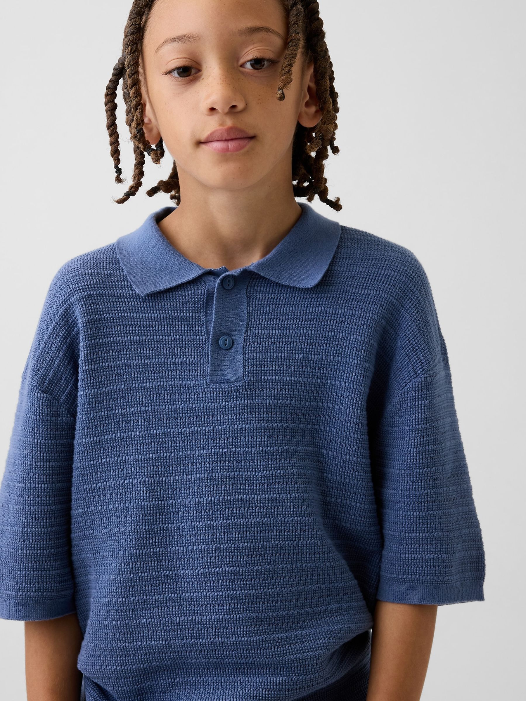 Blue Relaxed Polo Shirt - Image 3 of 4