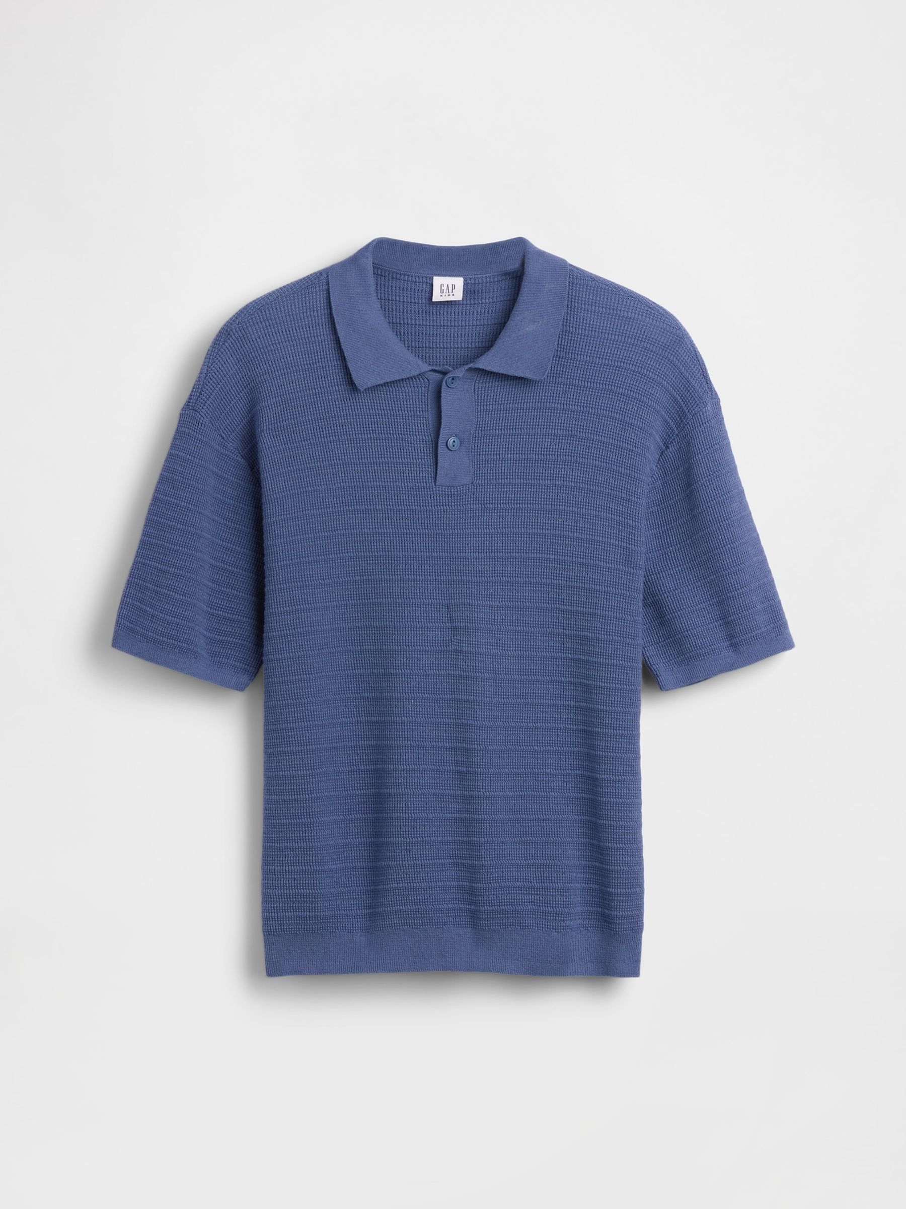 Blue Relaxed Polo Shirt - Image 4 of 4