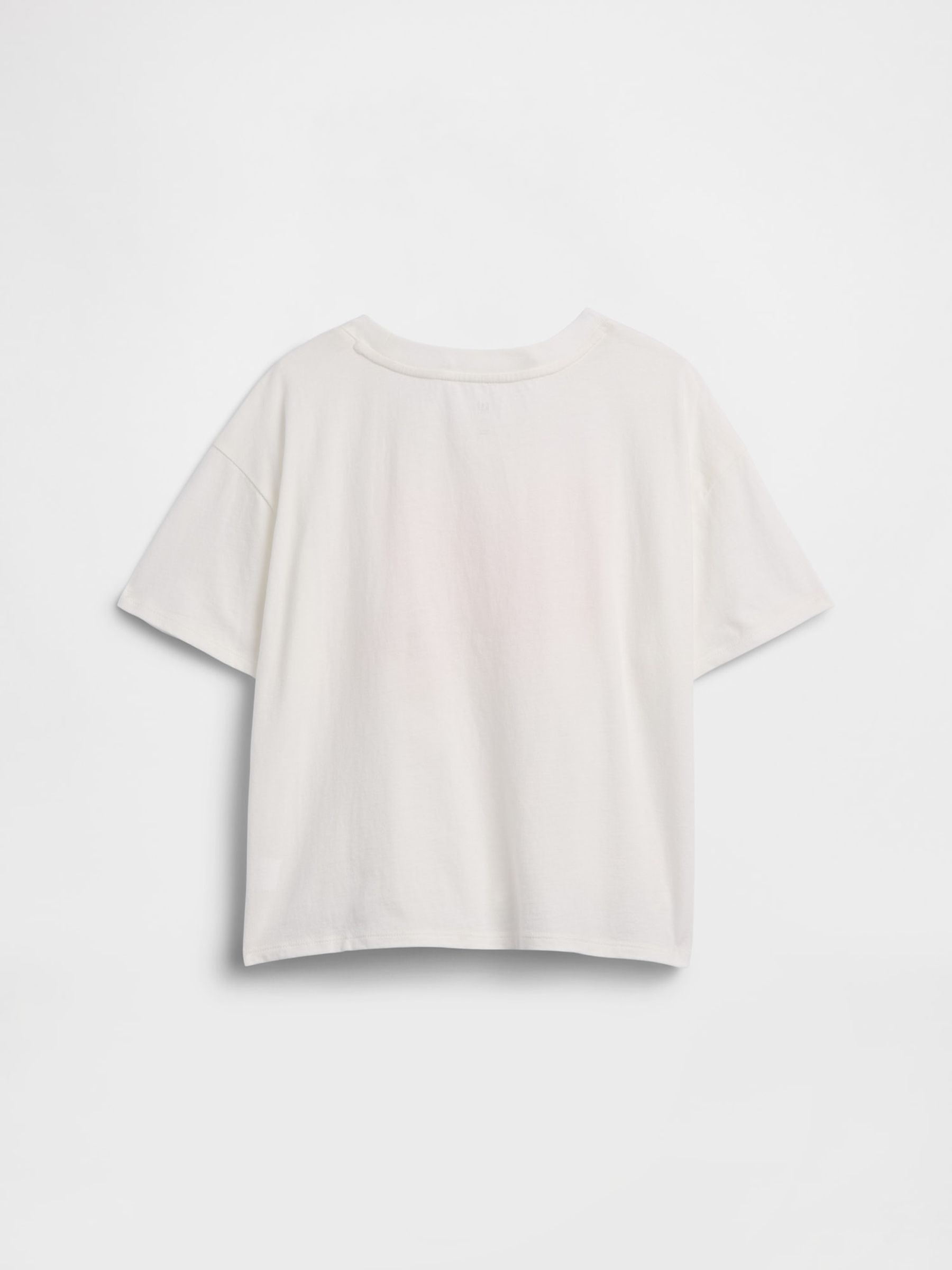 White Tomato Oversized Knot-Tie Graphic Short Sleeve T-Shirt - Image 2 of 3