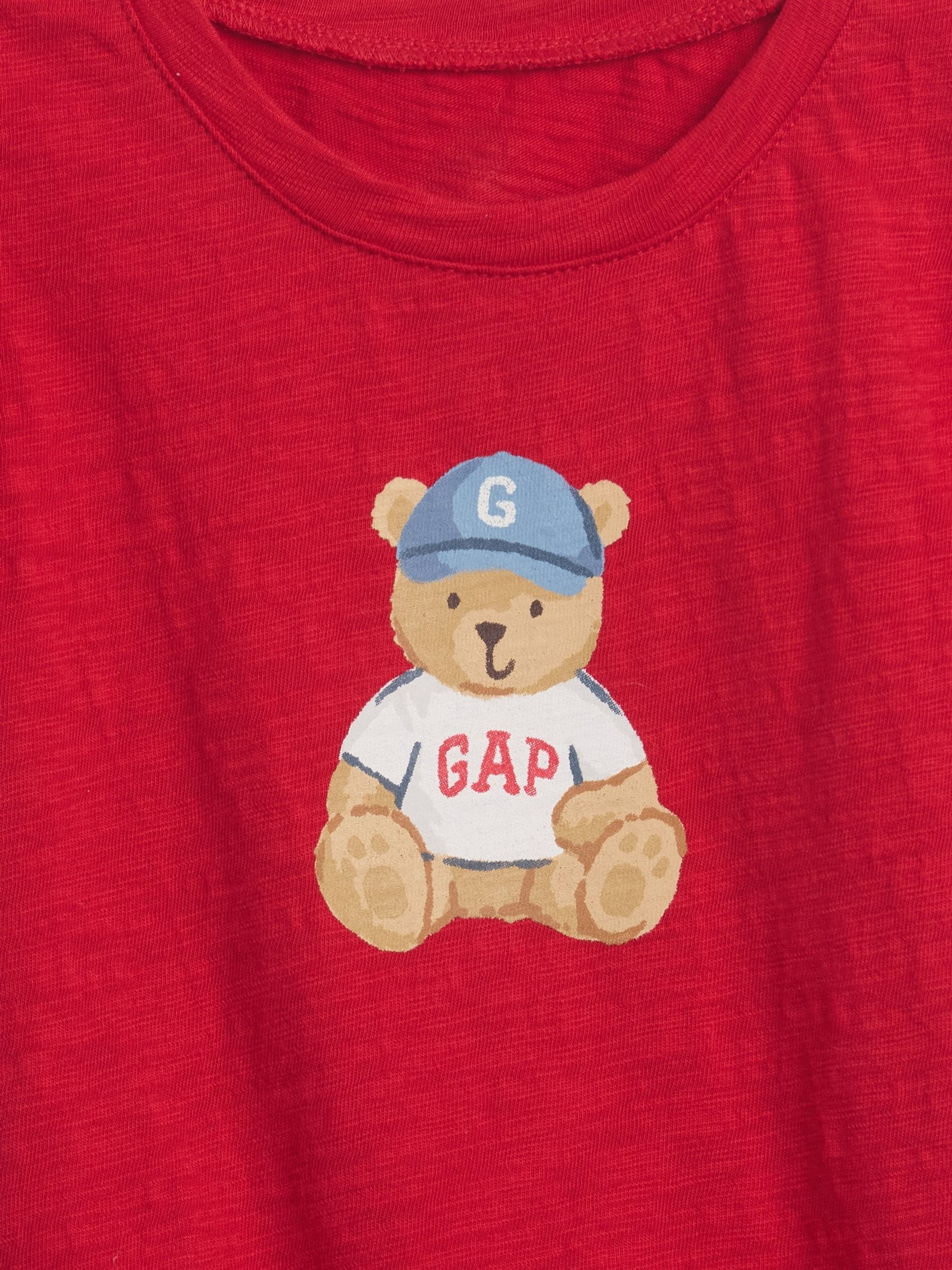 Red Brannan Bear Puff-Sleeve T-Shirt - Image 3 of 3