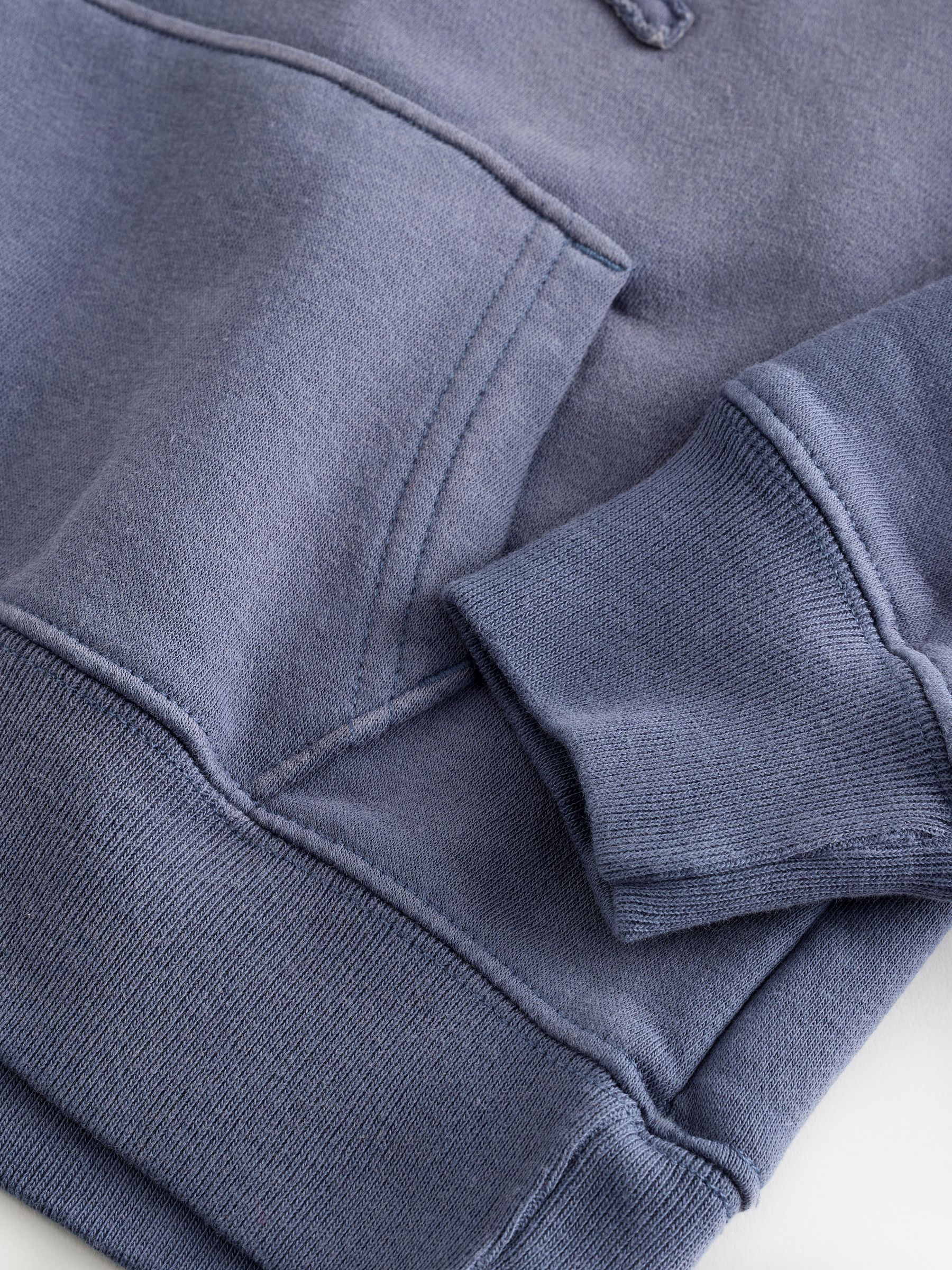 Washed Navy VintageSoft Relaxed Logo Hoodie - Image 4 of 5