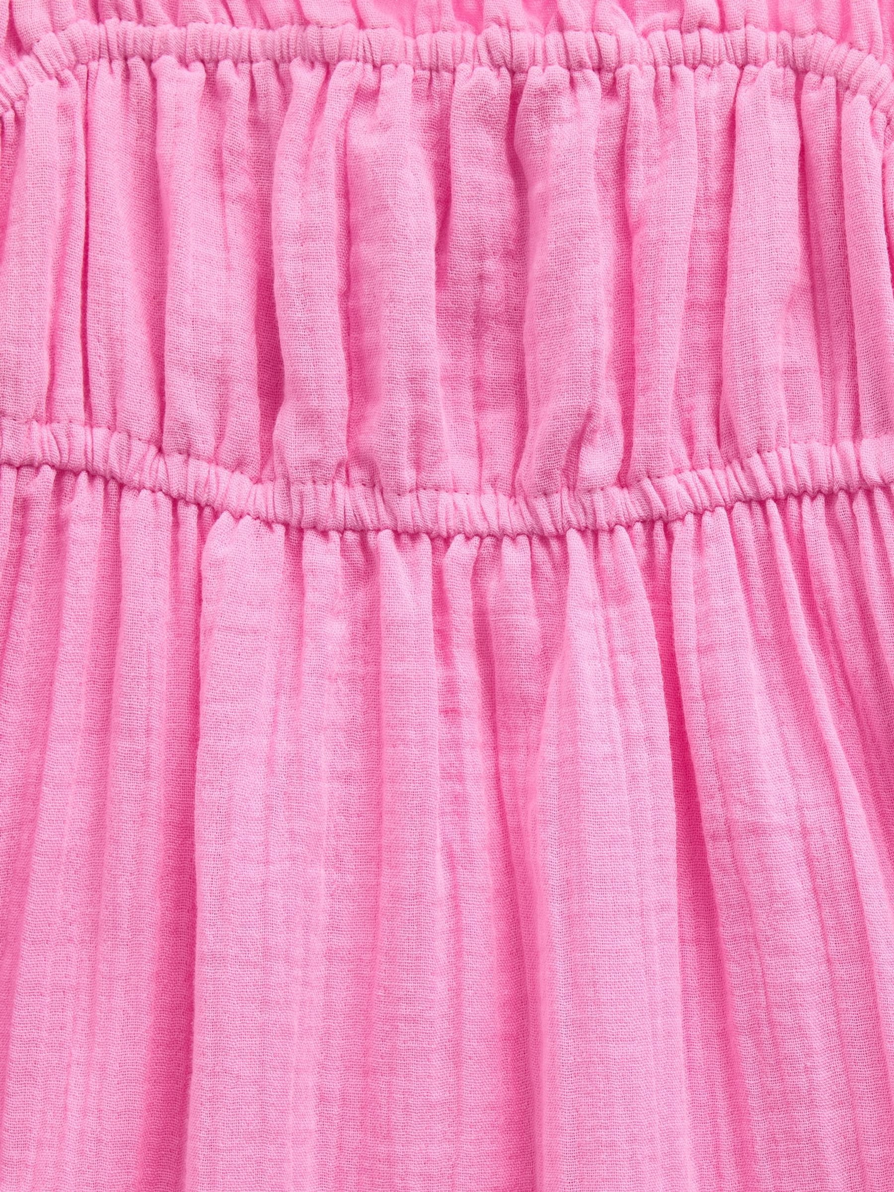 Pink Gauze Midi Dress - Image 5 of 5