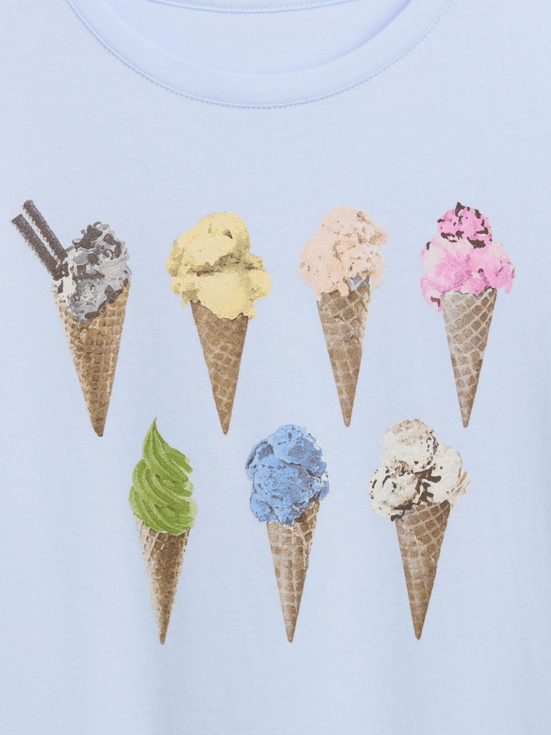 Blue Graphic Short Sleeve T-Shirt - Image 4 of 4