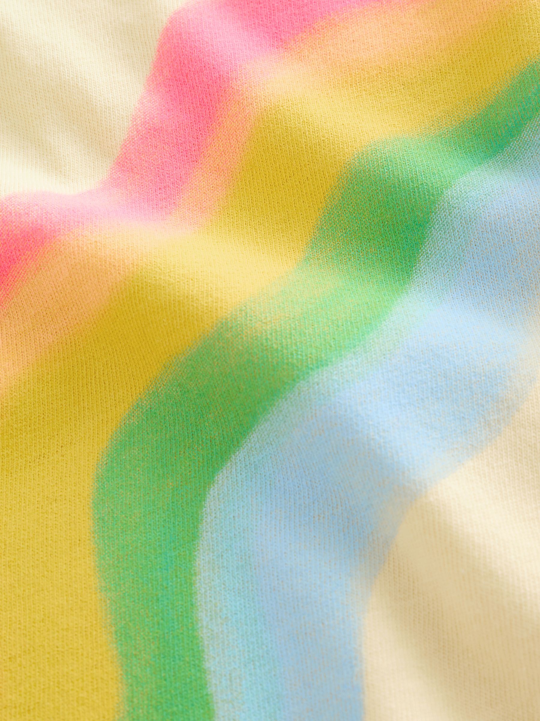 Yellow Rainbow Graphic Short Sleeve T-Shirt - Image 4 of 4