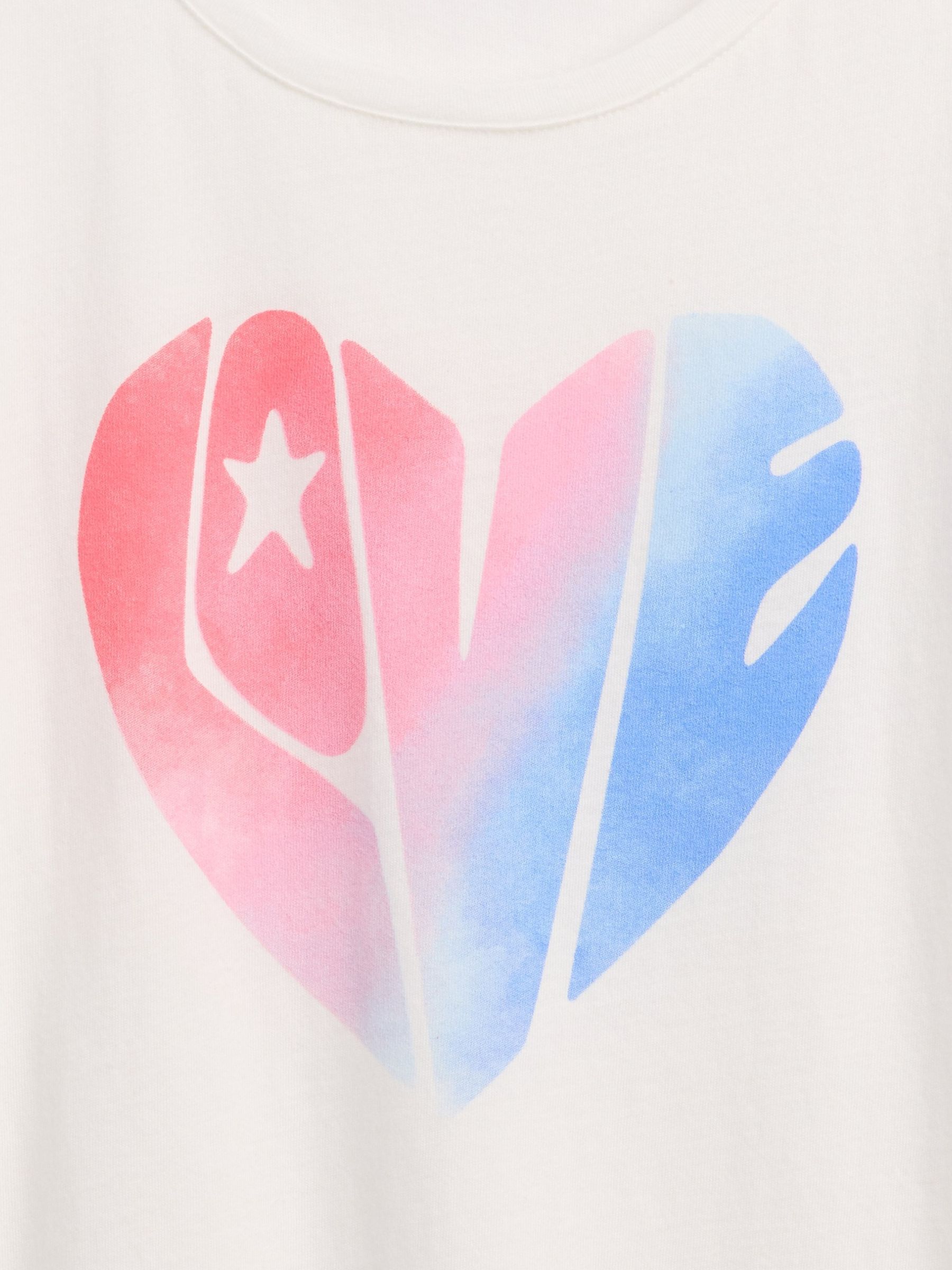Gradient Heart Kids Graphic T-Shirt - Image 4 of 4