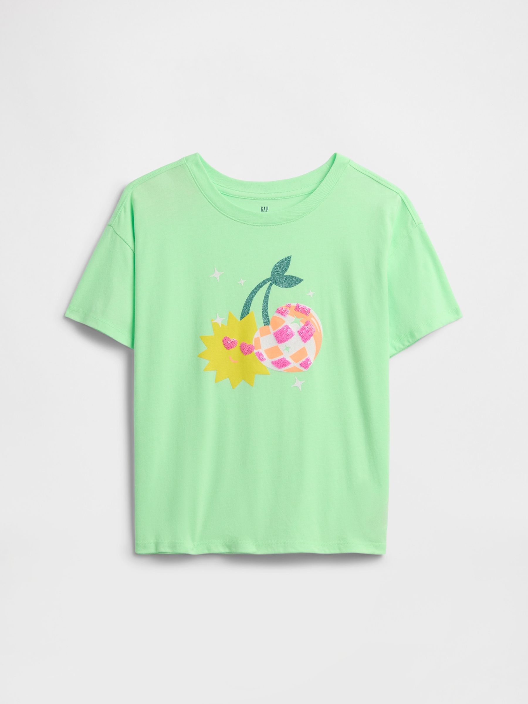 Green Oversized Graphic T-Shirt - Image 1 of 3 Green Oversized Graphic T-Shirt - Image 1 of 3