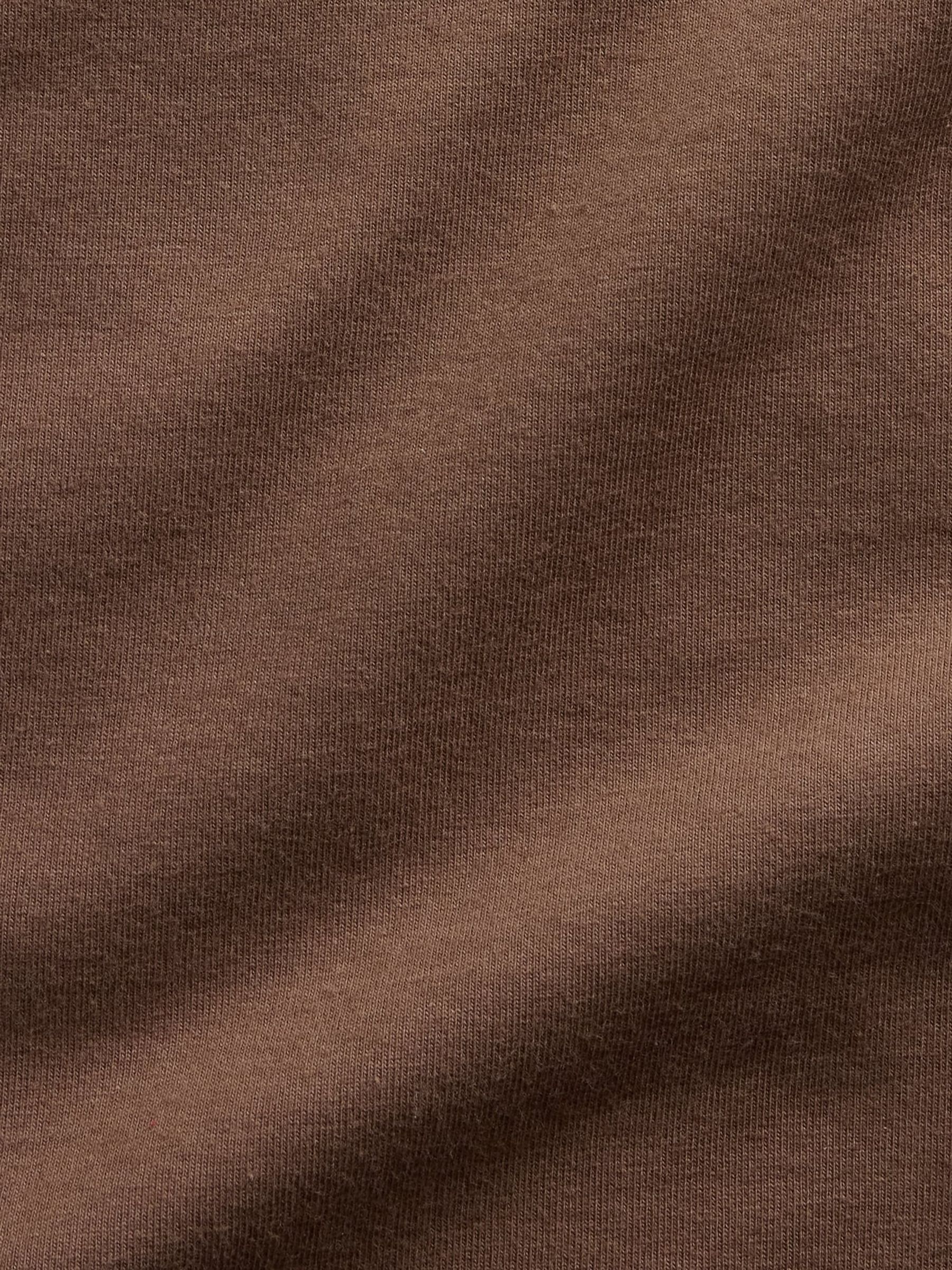 Brown Close Knit Jersey Boatneck Crop Vest - Image 4 of 4