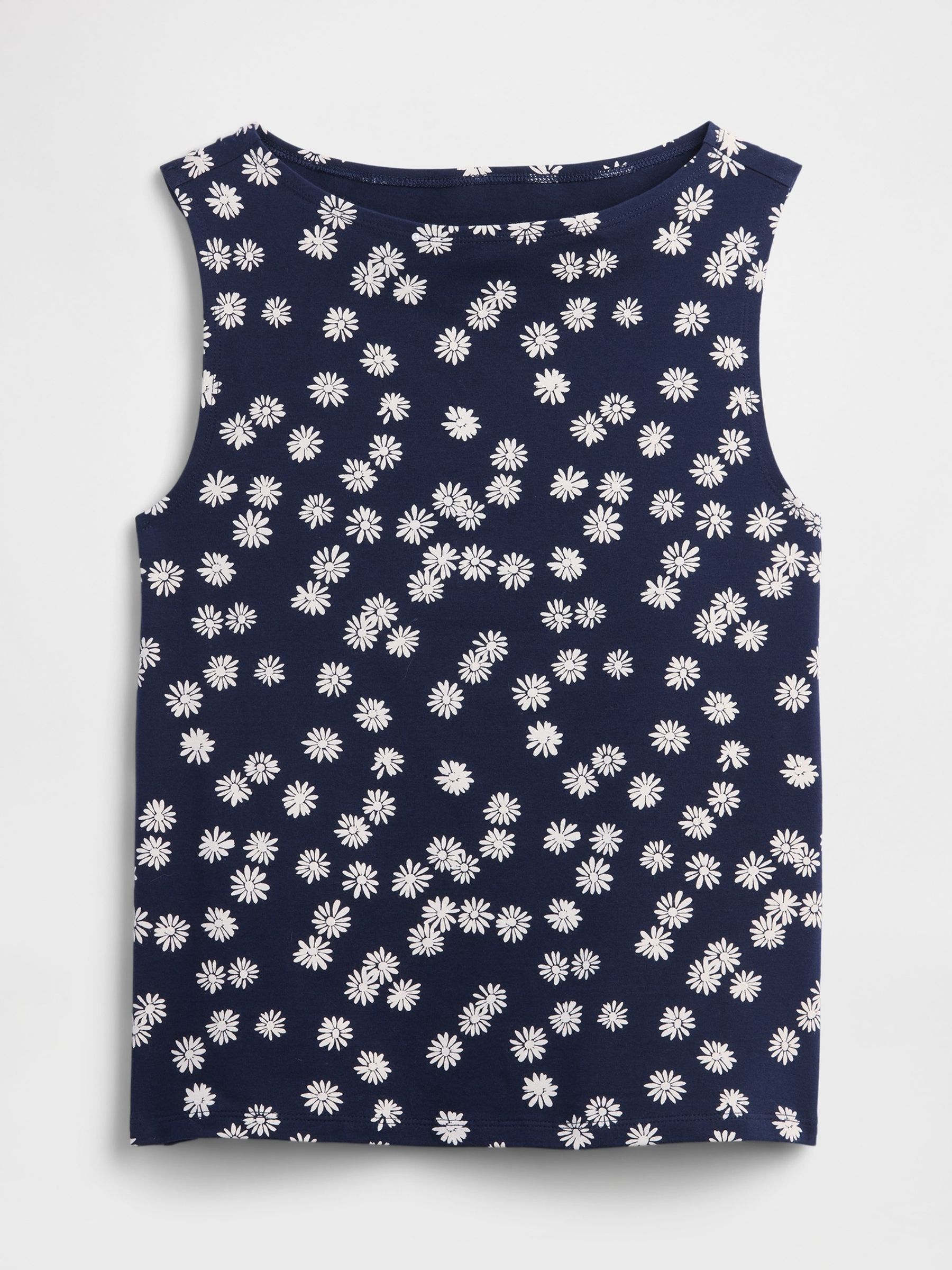 Navy Daisy Boatneck Vest - Image 5 of 5