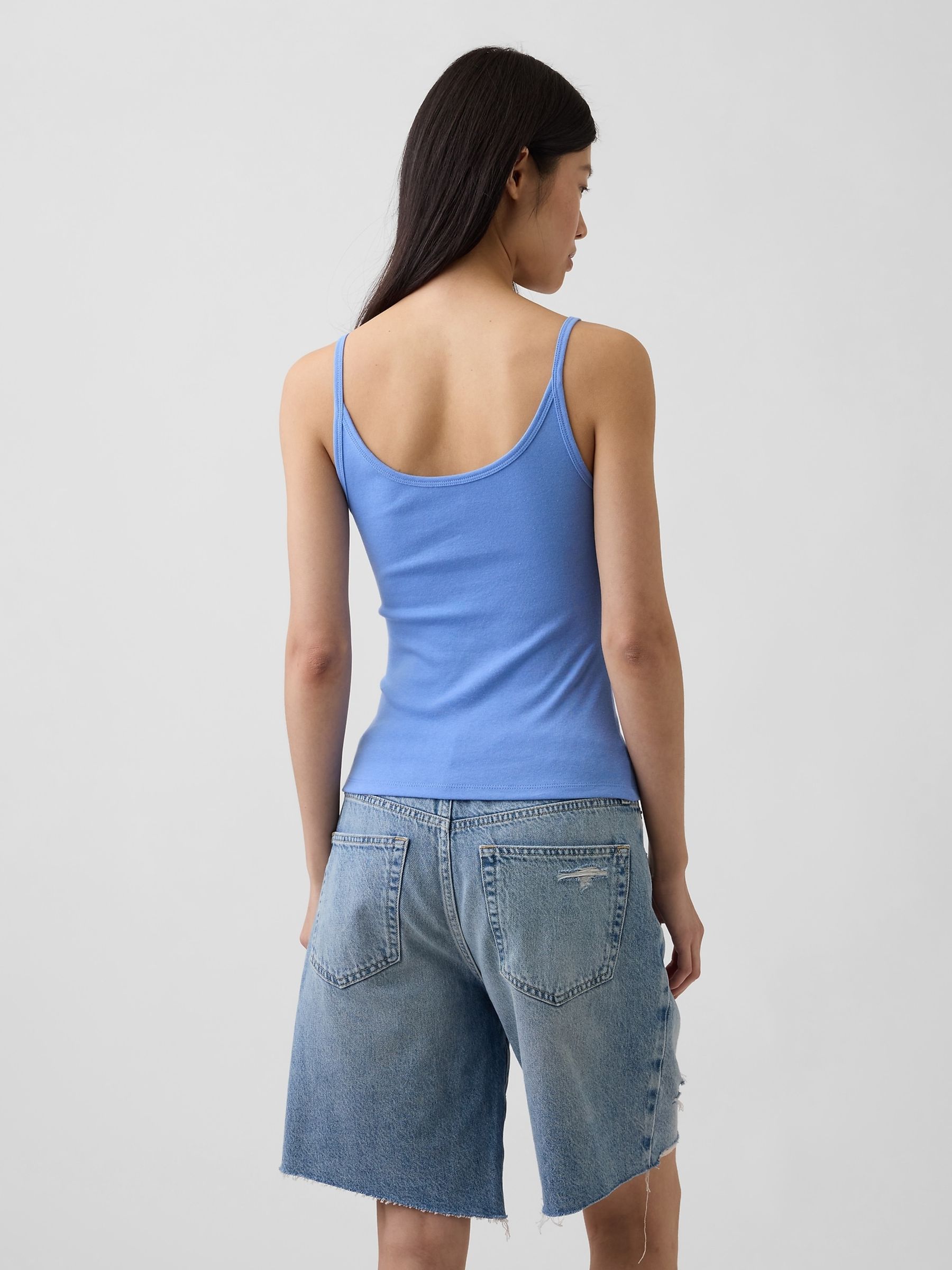 Blue Modern Crop Cami - Image 2 of 3